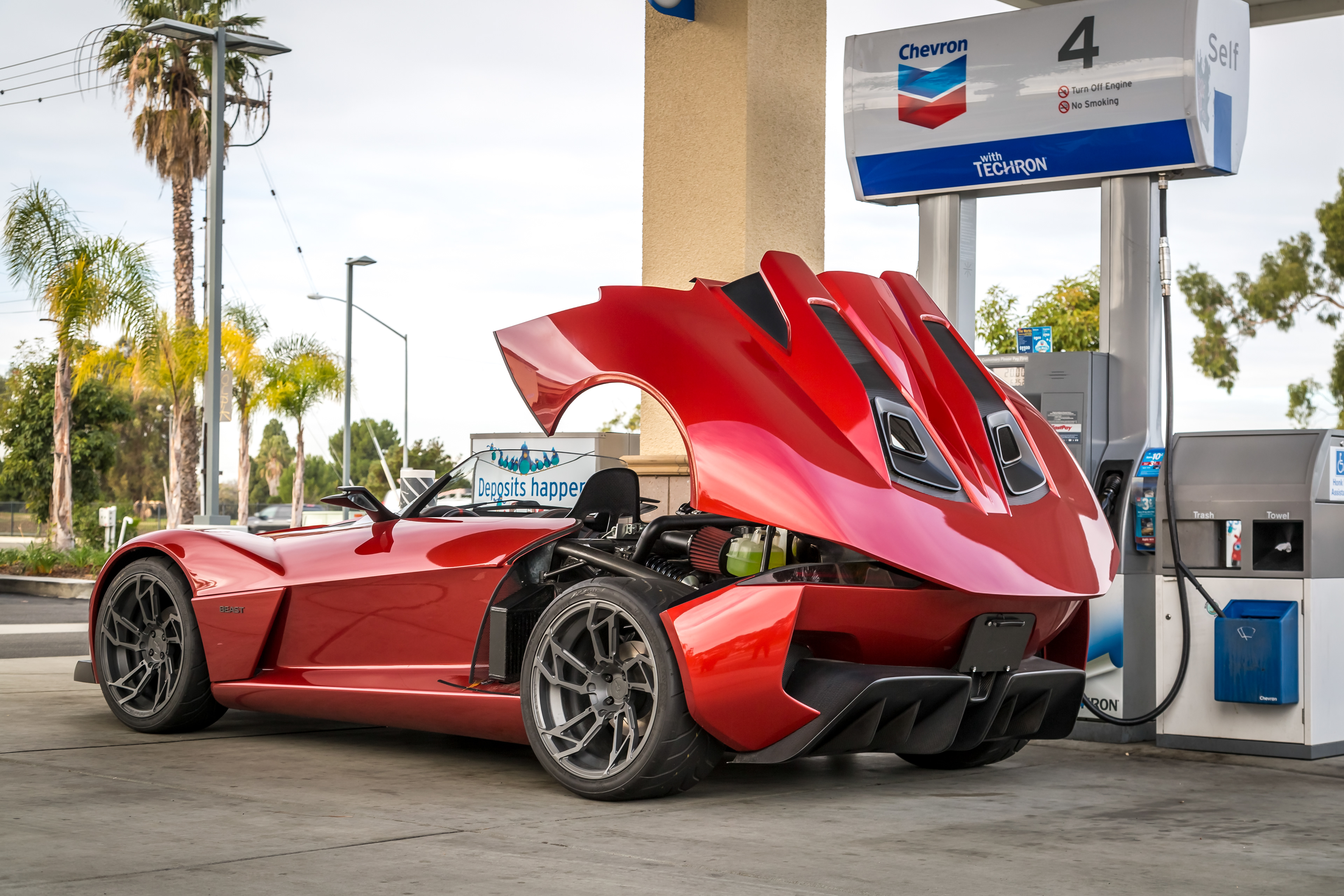 top down and heart racing.