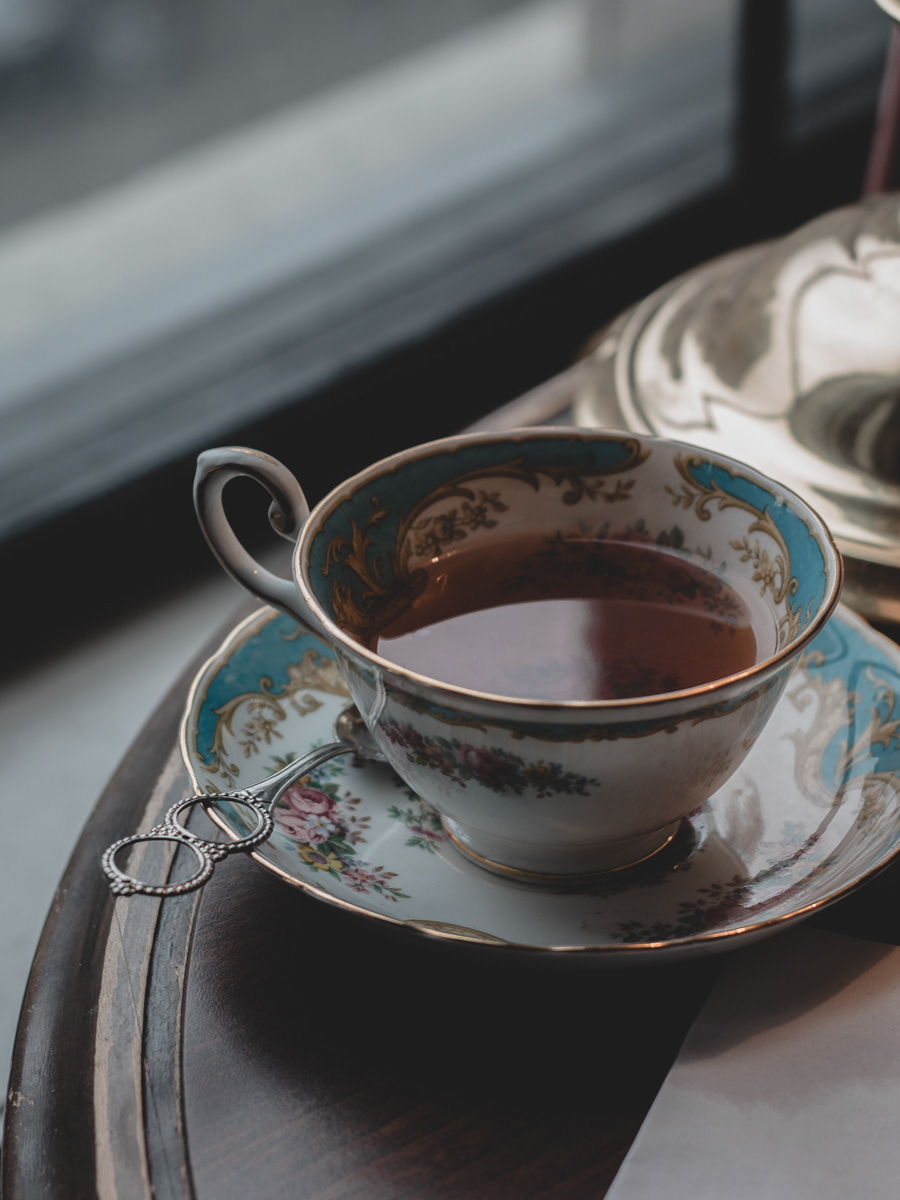 Moody photo of red tea