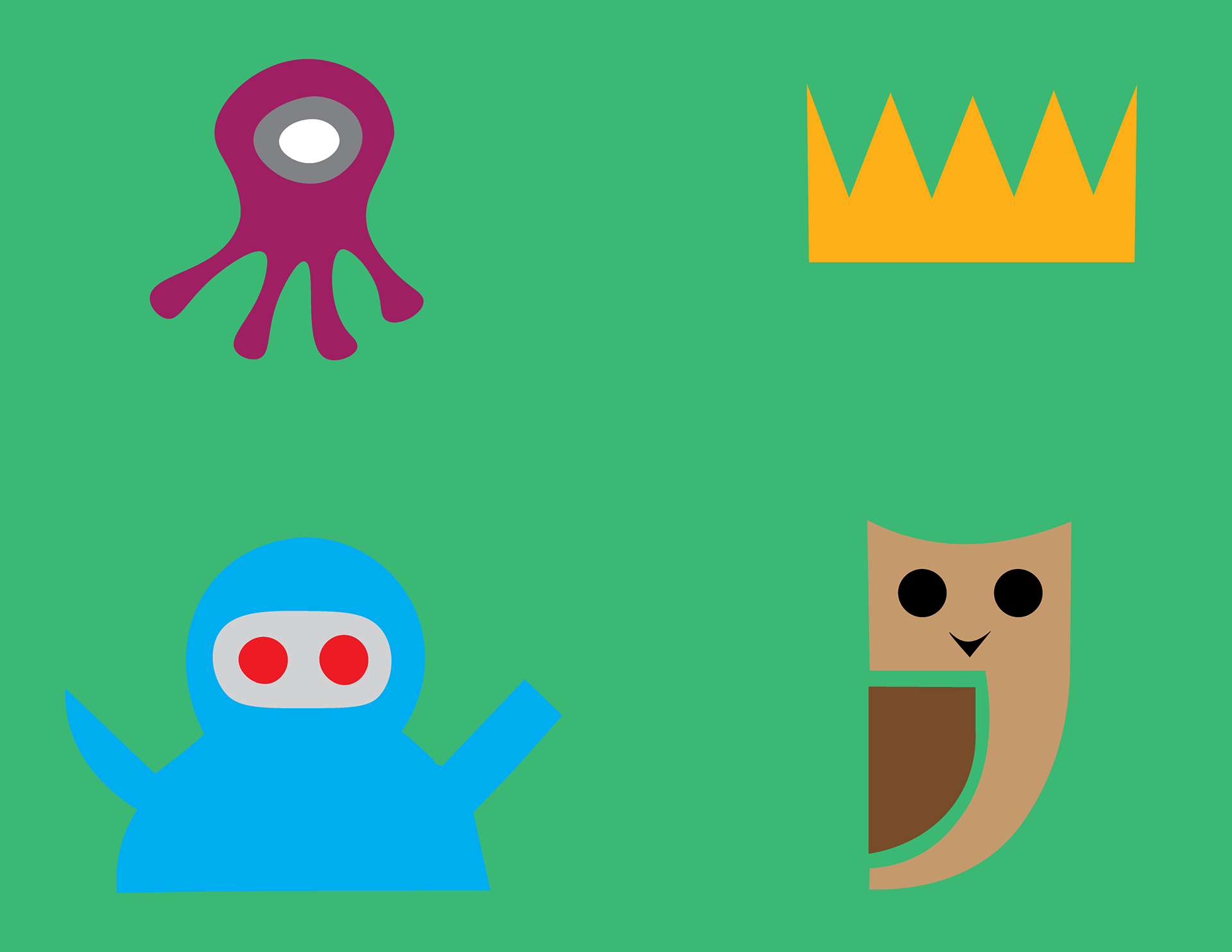 Cartoons made using the Curvature Tool