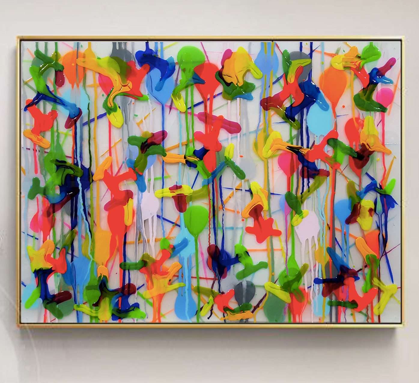 Peinture 210514 - 60x81cm- Polymer and spray paint on polycarbonate