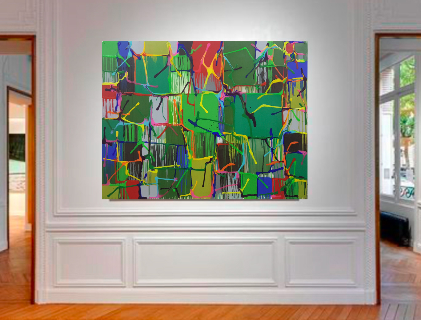 Peinture 210903 - 114x146cm/44,8’x57,5' - Technique mixte