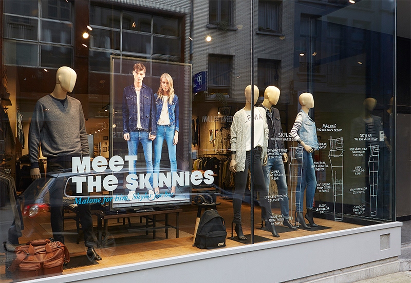 Skincare Store Windows - March Window Campaigns