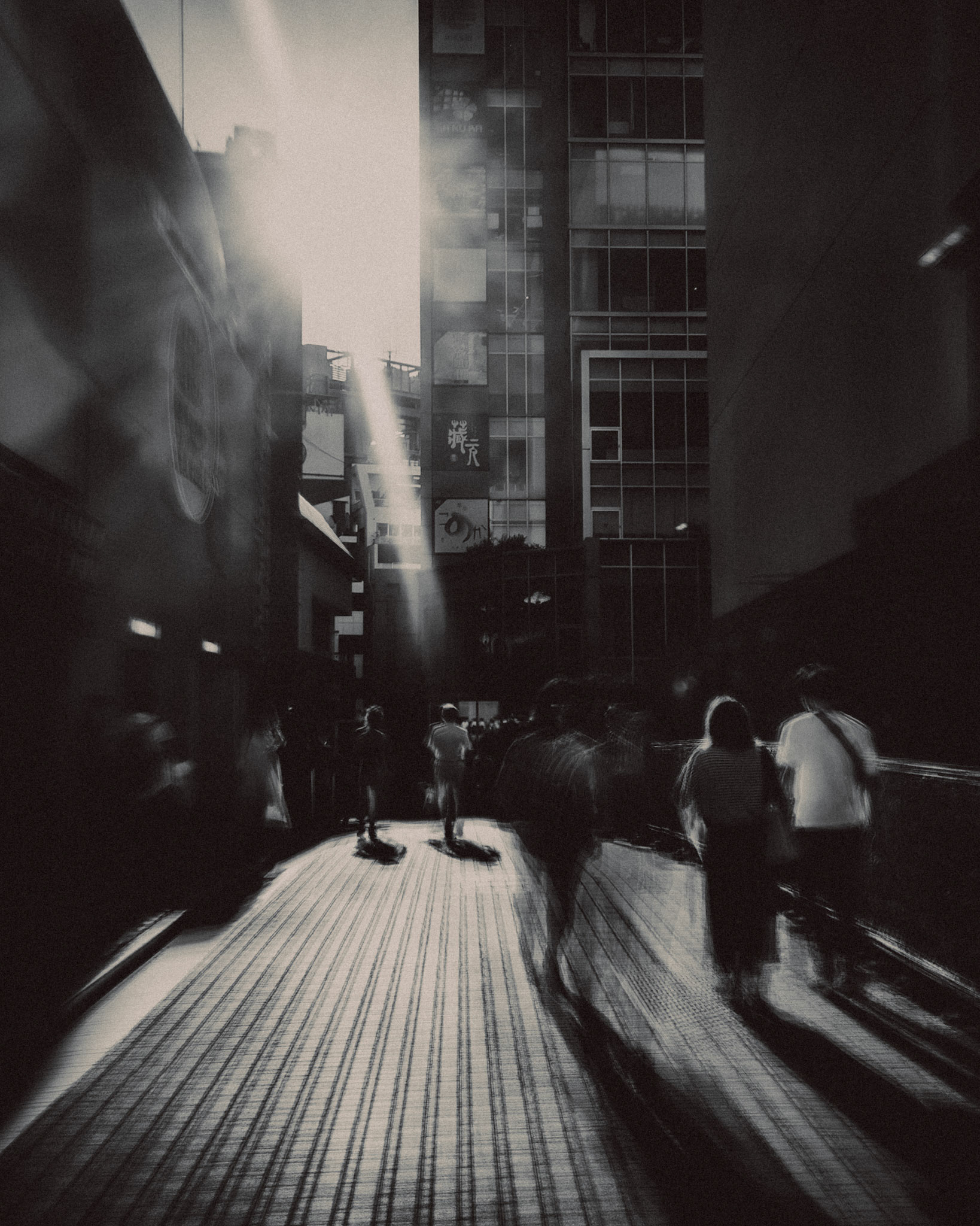 A man looking at the North Shinjuku skyline, Tokyo, Japan, October 2019, Huawei P30 Pro.