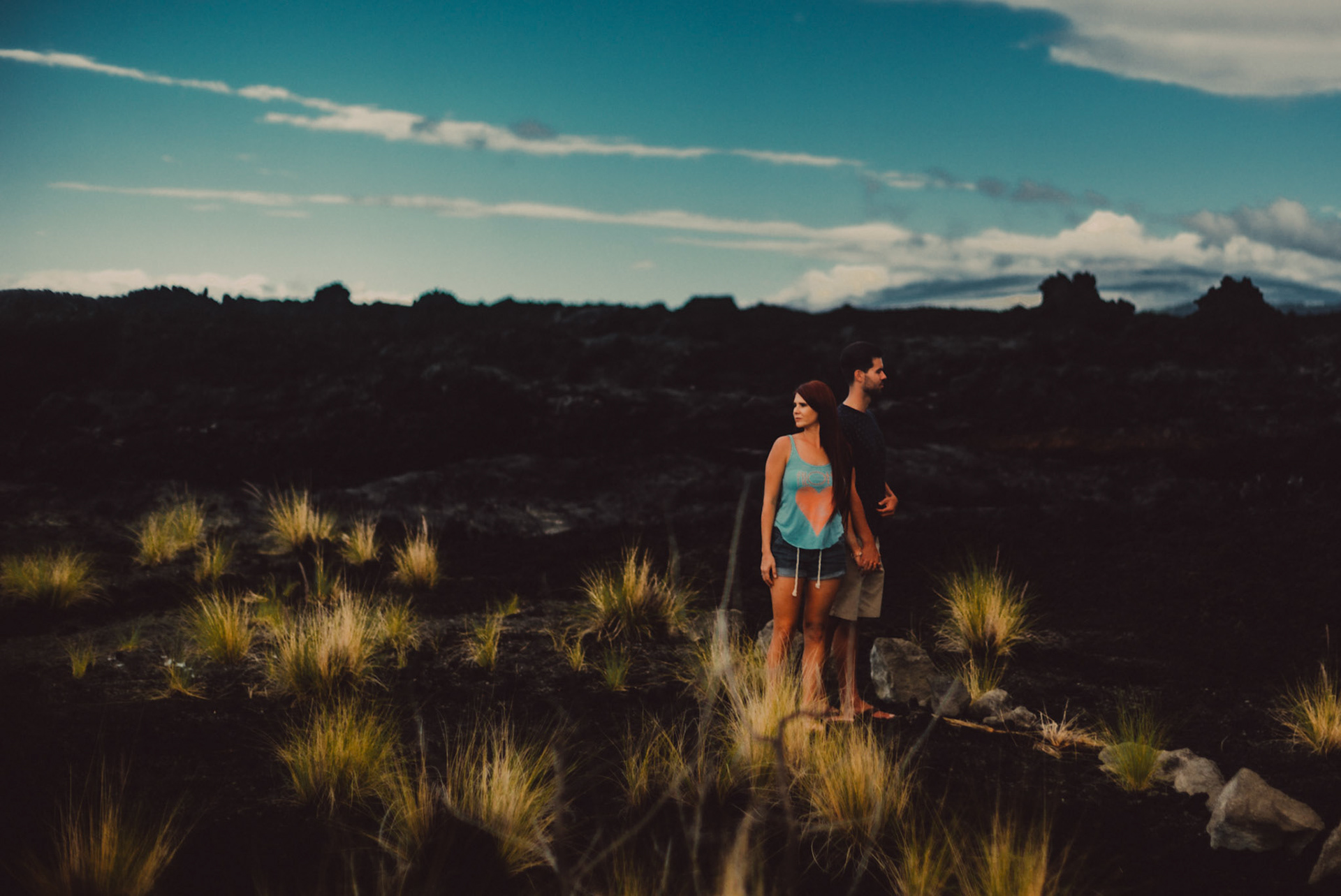 Volcanic rocks from the lava flow of 1801, from Ryan and Angela's couple portrait shoot in Hawaii, USA, September 2015, Leica M.