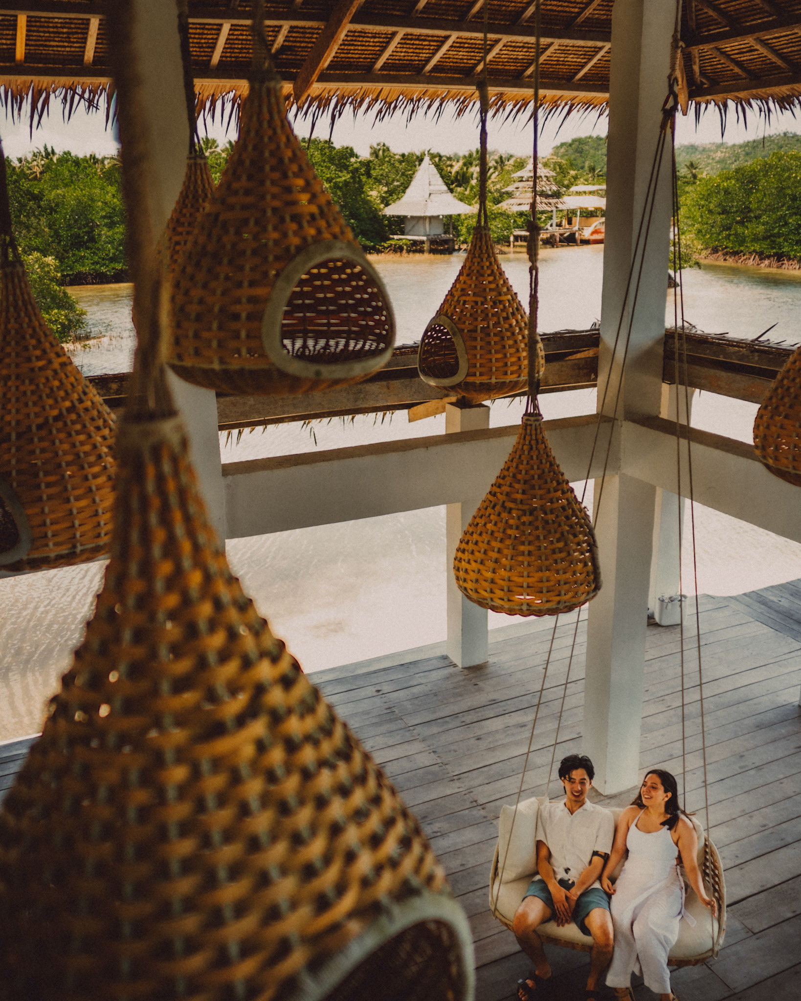 Chill newlywed portraits in Nay Palad Hideaway, from Jeo and Bianca's island hopping honeymoon couple portrait shoot in Siargao Island, Philippines, Southeast Asia, February 2020, Sony A7III