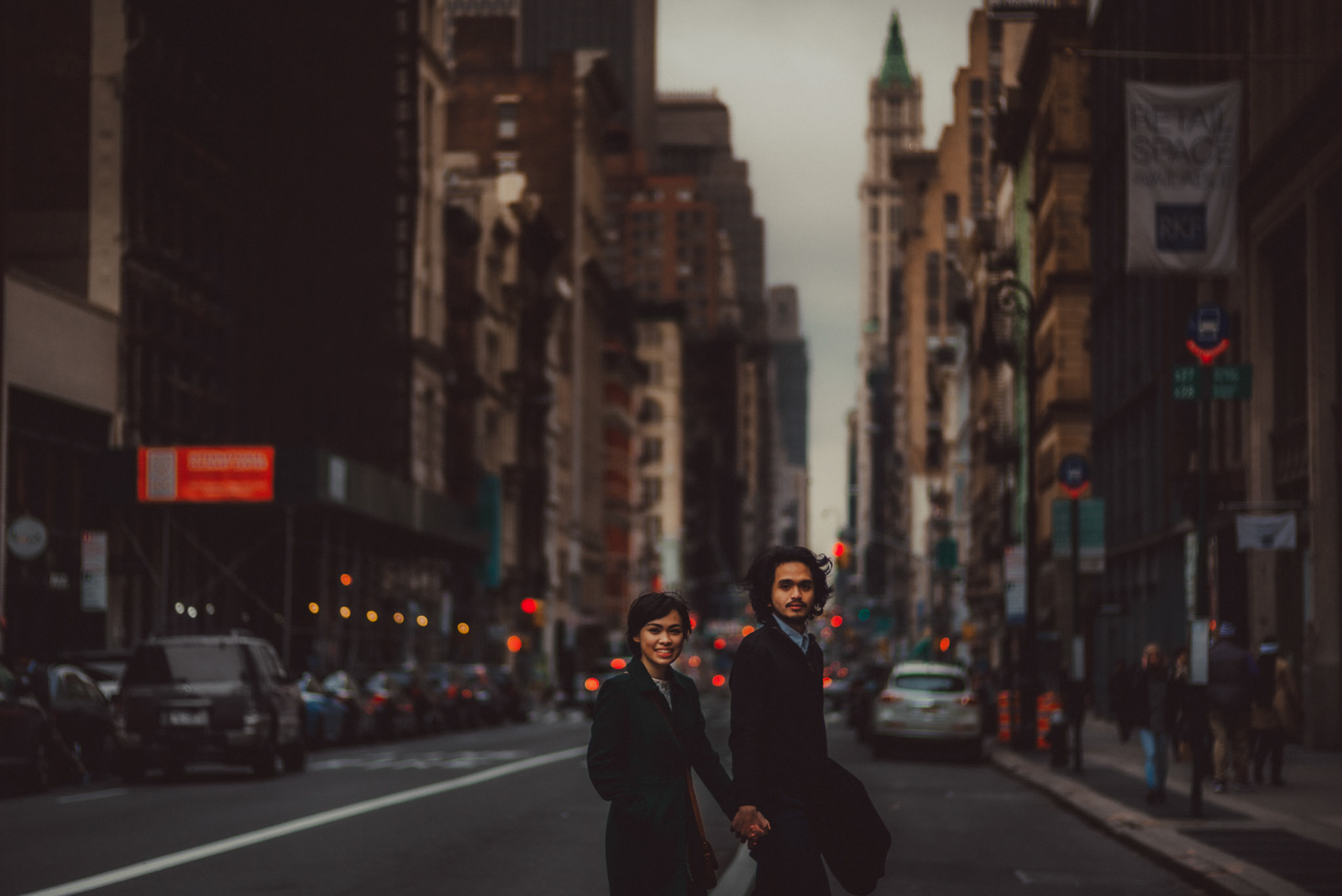 Walking around Broadway and SOHO, from AC &amp; Winona's casual and chill engagement shoot in Manhattan, New York City, USA, December 2017, Leica M.