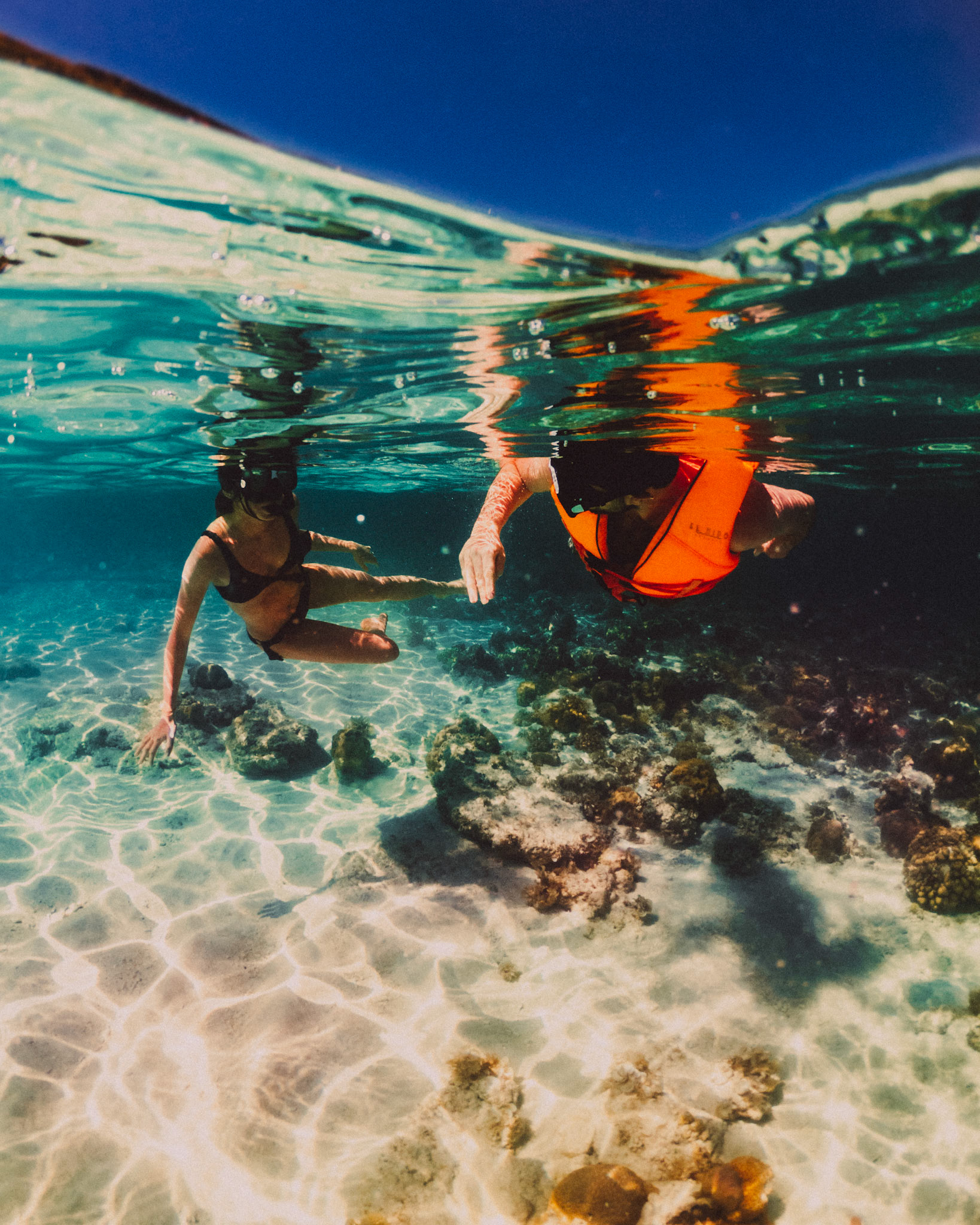 Snorkeling in Entalula Island's coral reef, El Nido, Palawan, Philippines, Southeast Asia, March 2020, GoPro Hero 7 Black.