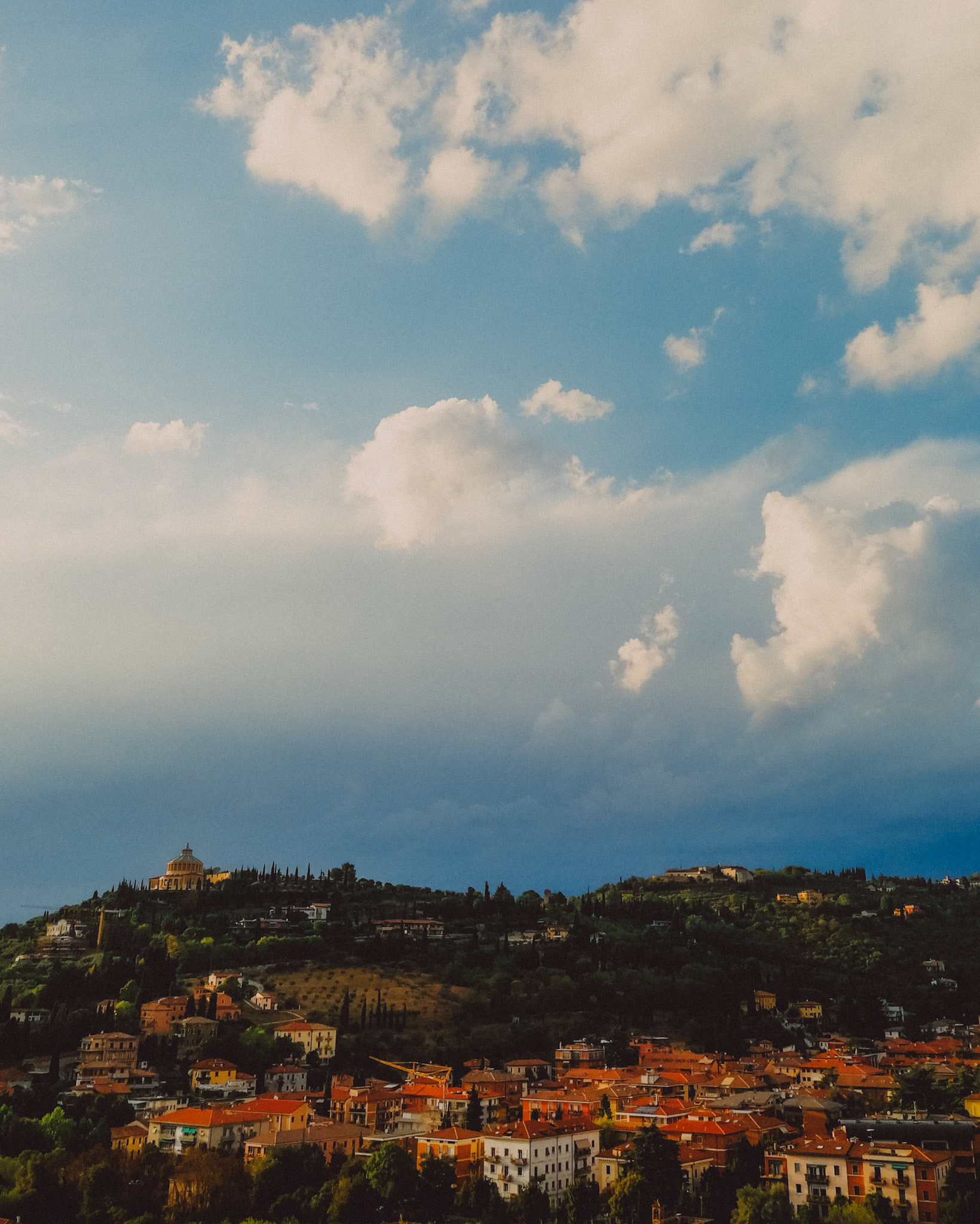 Santuario della Madonna di Lourdes on a hilltop, Verona, Italy, September 2017, Huawei Mate 9 Pro.