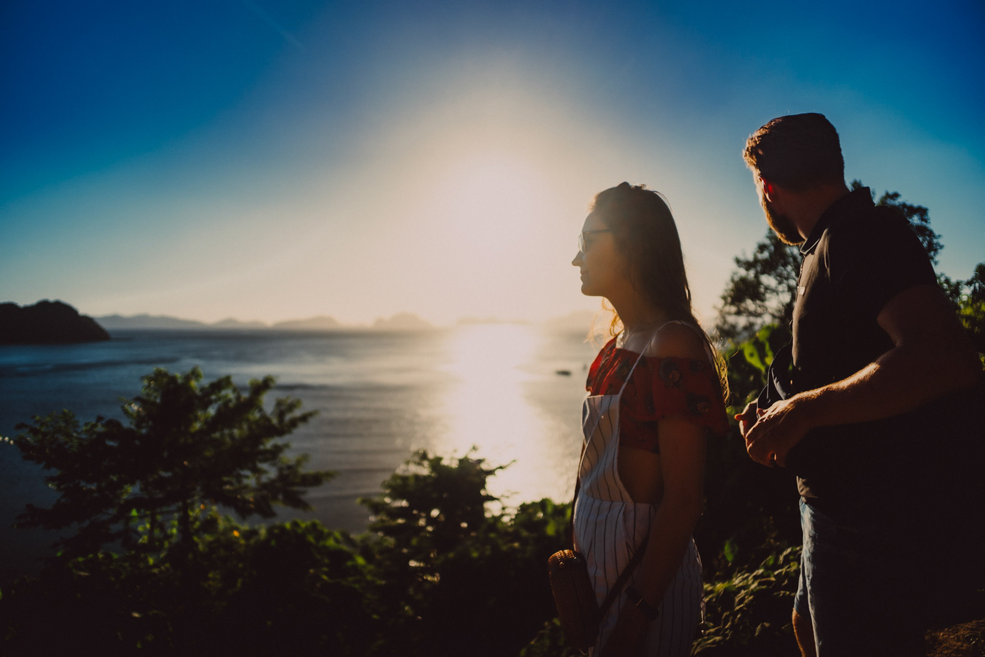 A view of Bacuit Bay from the main road, El Nido, Palawan, Philippines, Southeast Asia, February 2019, Sony A7III.