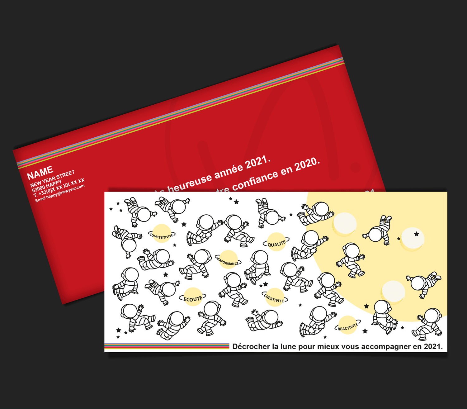 Carte de voeux pour une entreprise