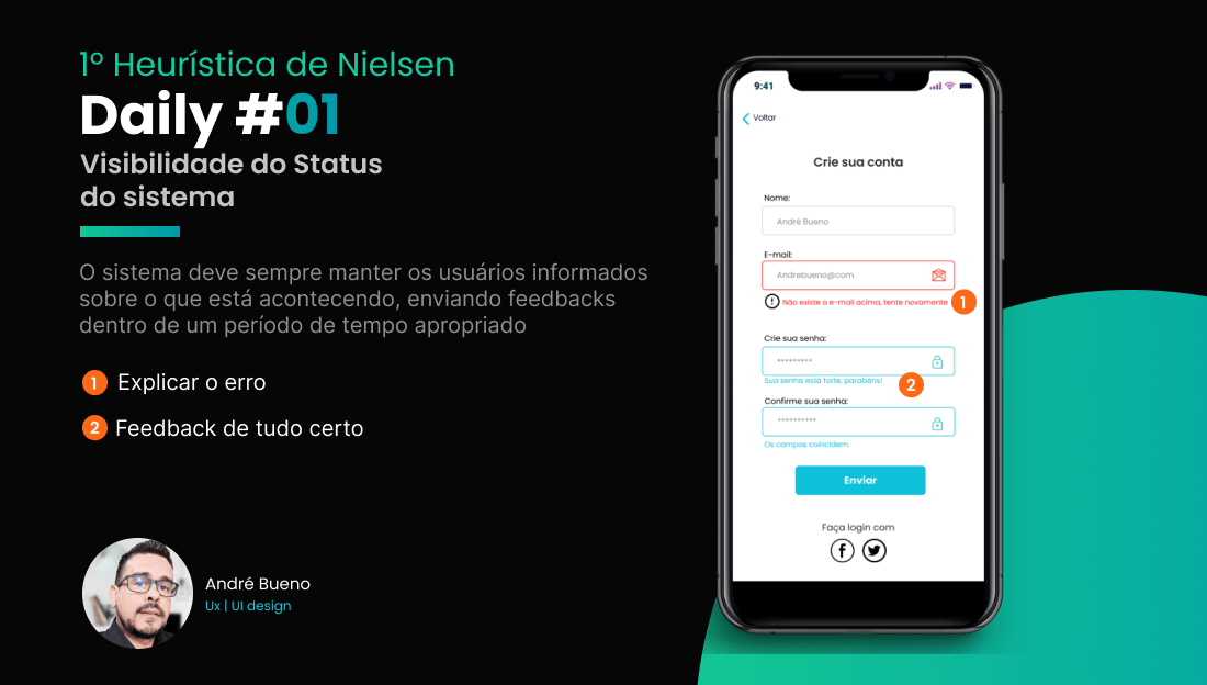1º Heurística de Nielsen