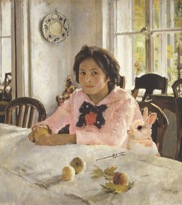 Nano & "The Girl with Peaches" (1887) by Valentin Serov