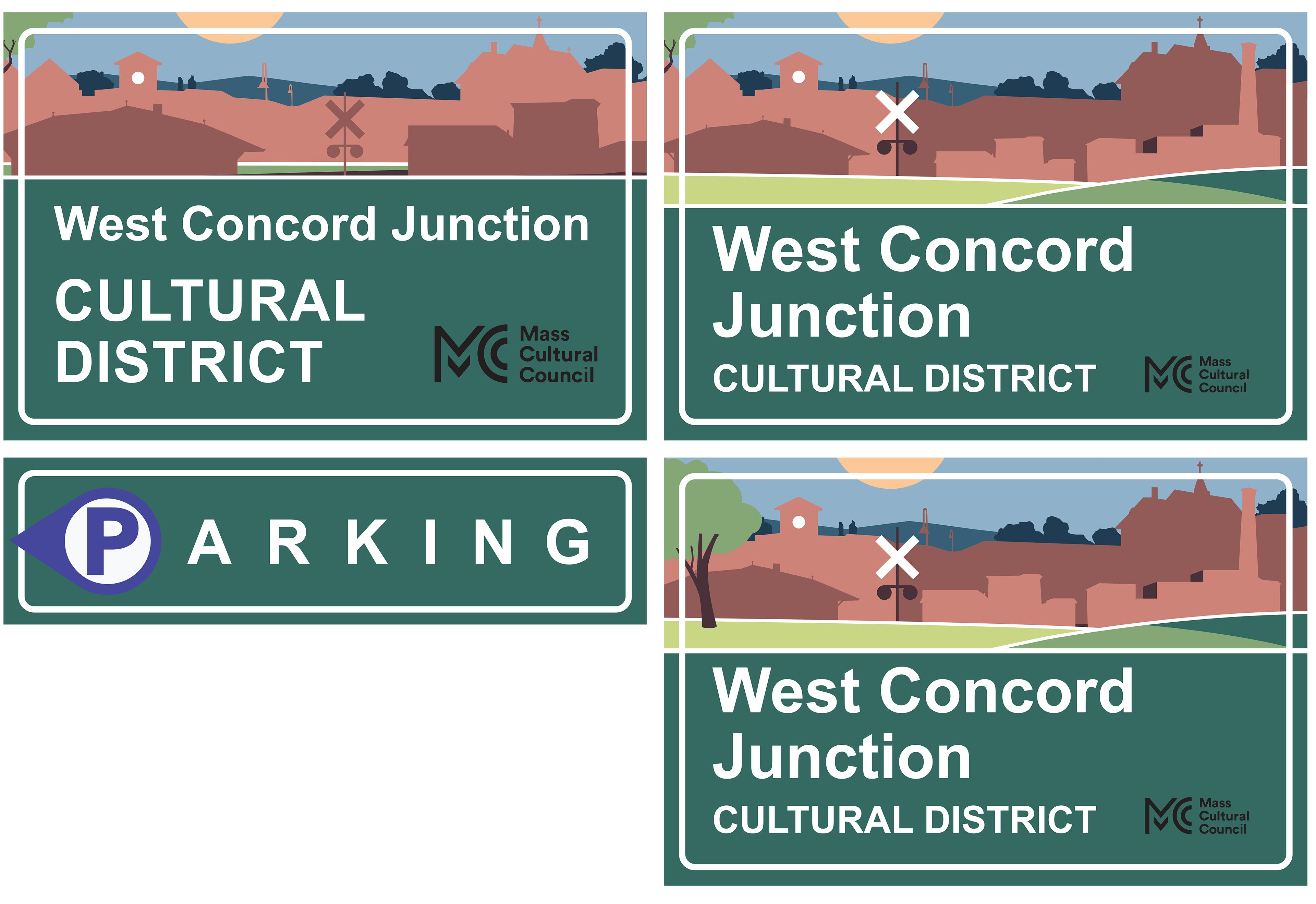 Round 2 of West Concord key visual designs