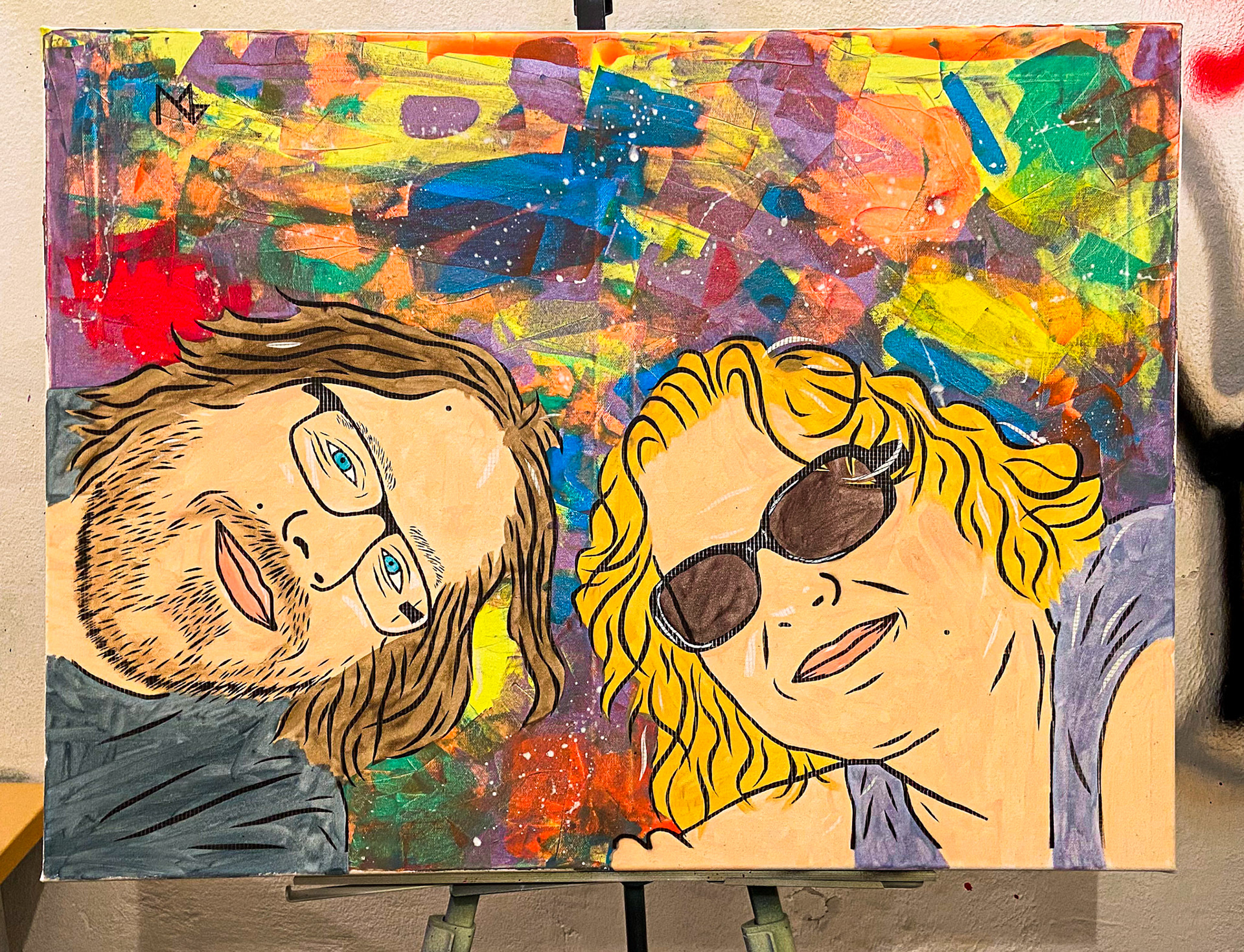 Canvas order 80x60 acrylic spray