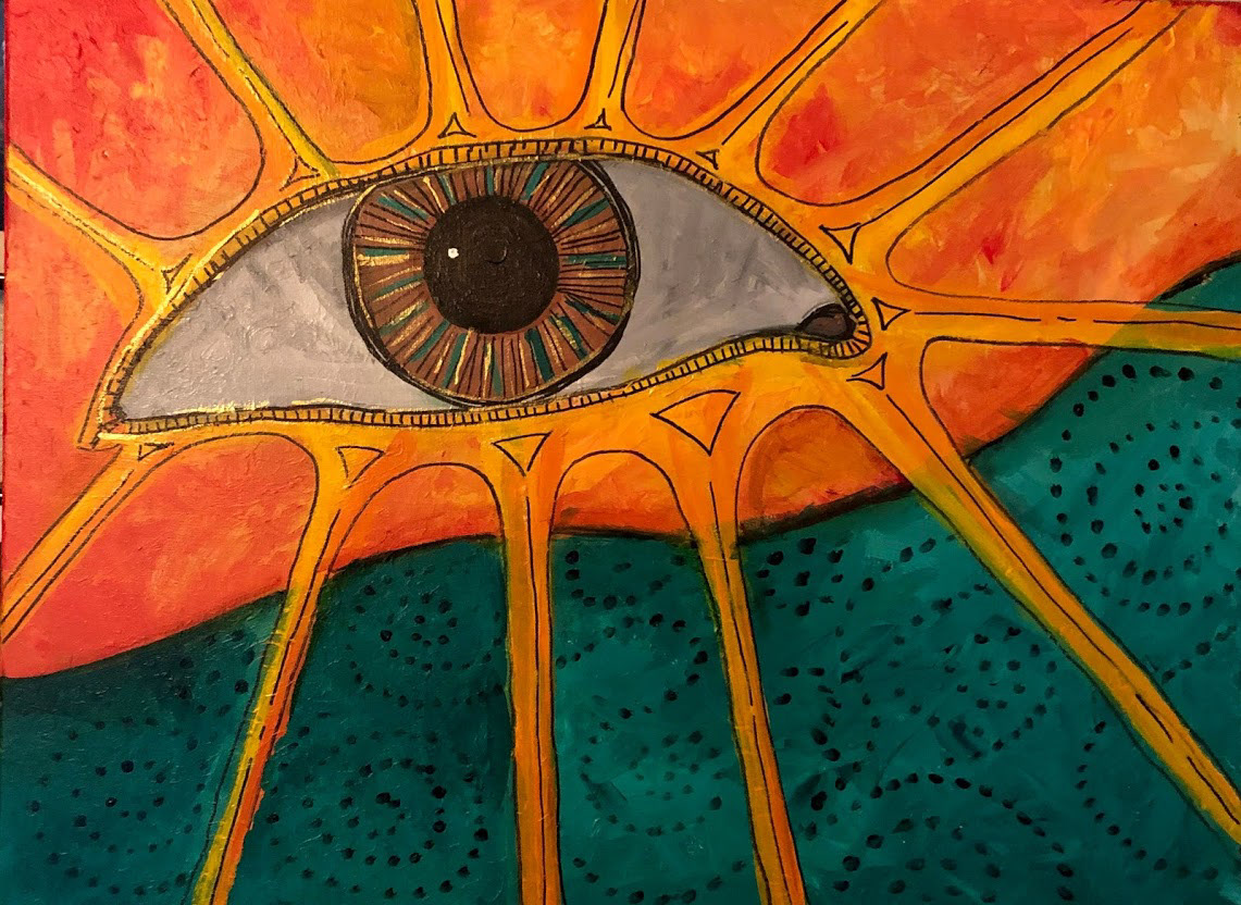 Broken Eye Painting #1 (18" x 24")