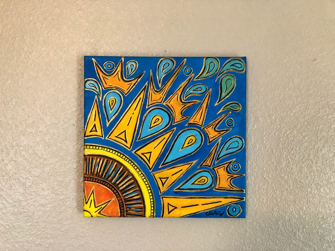 The Sun Bursts Into Tears (10" x 10")