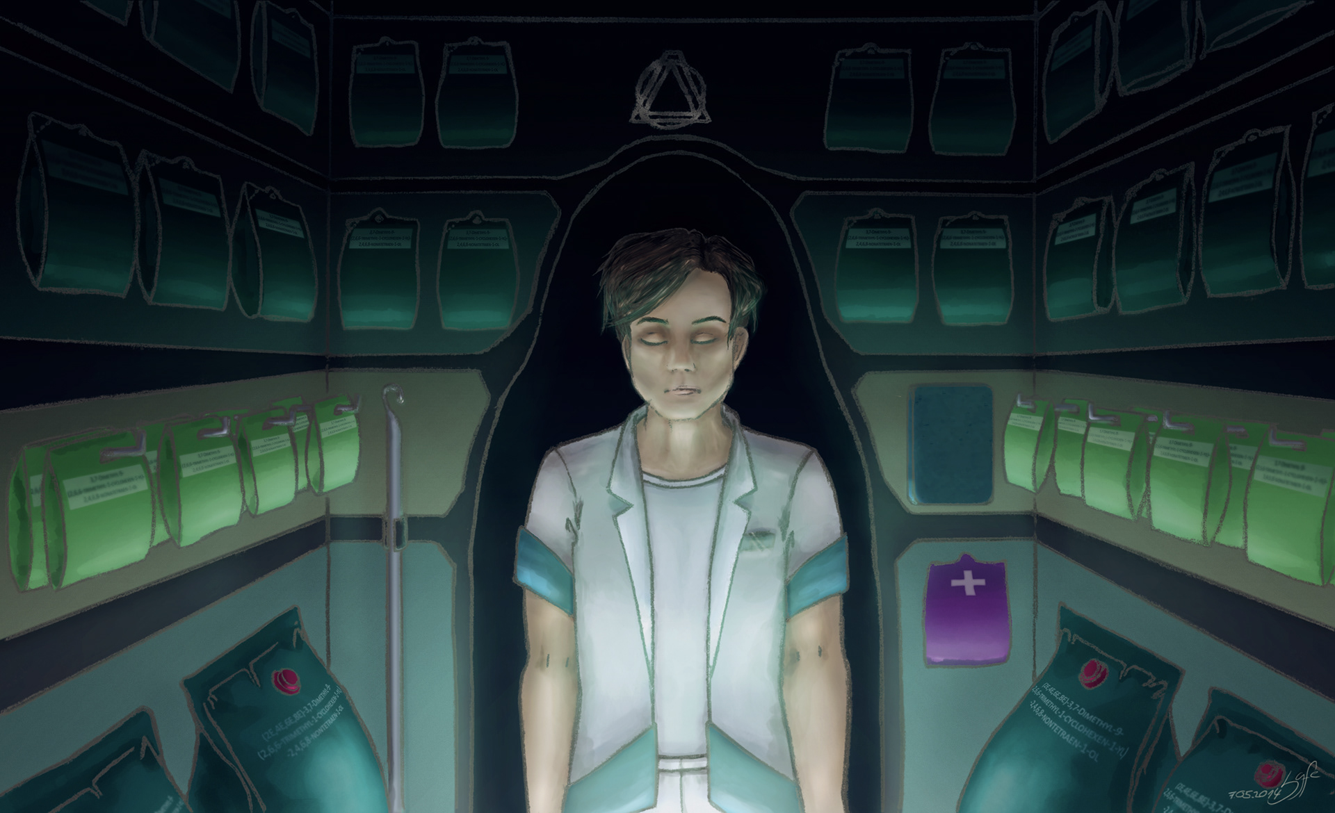 "Die Abstellkammer" (2014) Illustration: Vivien L. Frischkemuth