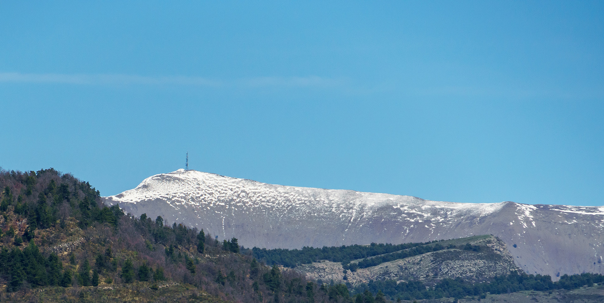La neige se sublime sur le massif du Blayeul