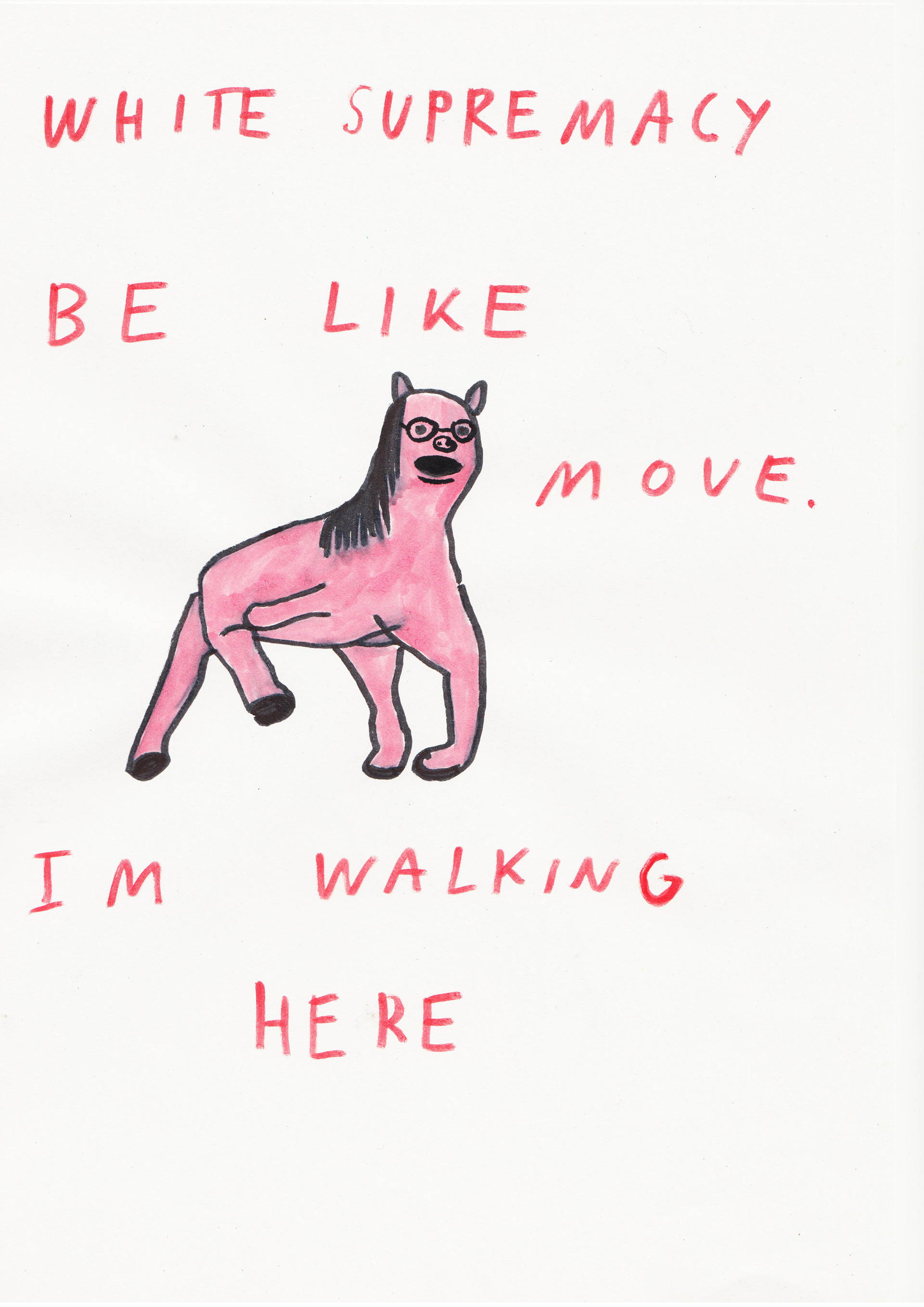 TITLE;PIGS IN DOWNTOWN;DESCRIPTION;COLOR INK ON PAPER;YEAR;2017