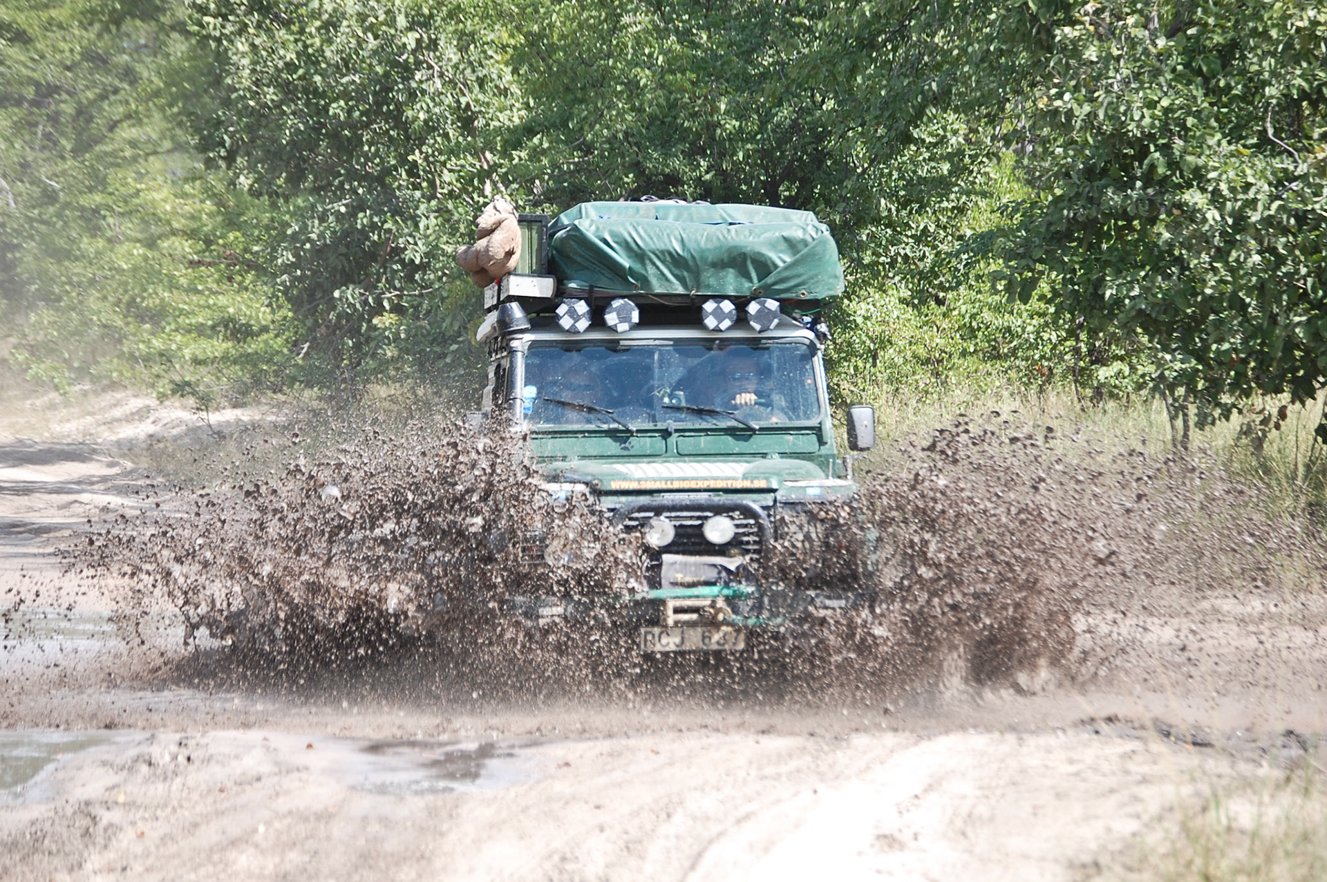Botswana - Muddy roads in the Okowango delta