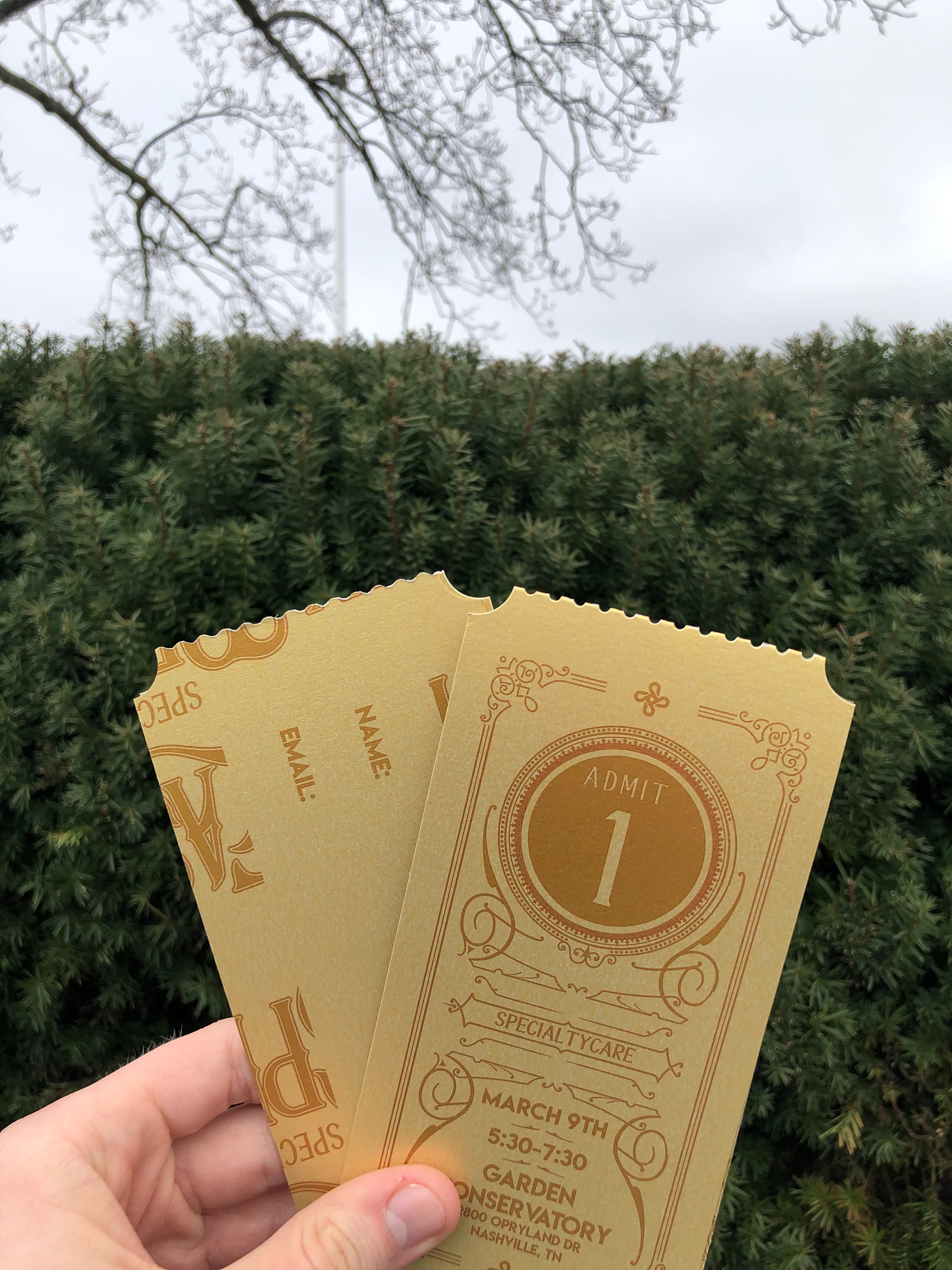 PREPRESS - Garden Conservatory Ticket