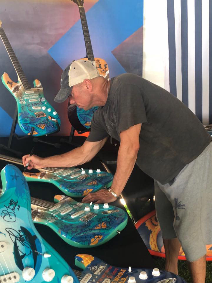 Rock The Ocean - Electric Guitar Turtle - Signed by Kenny Chesney