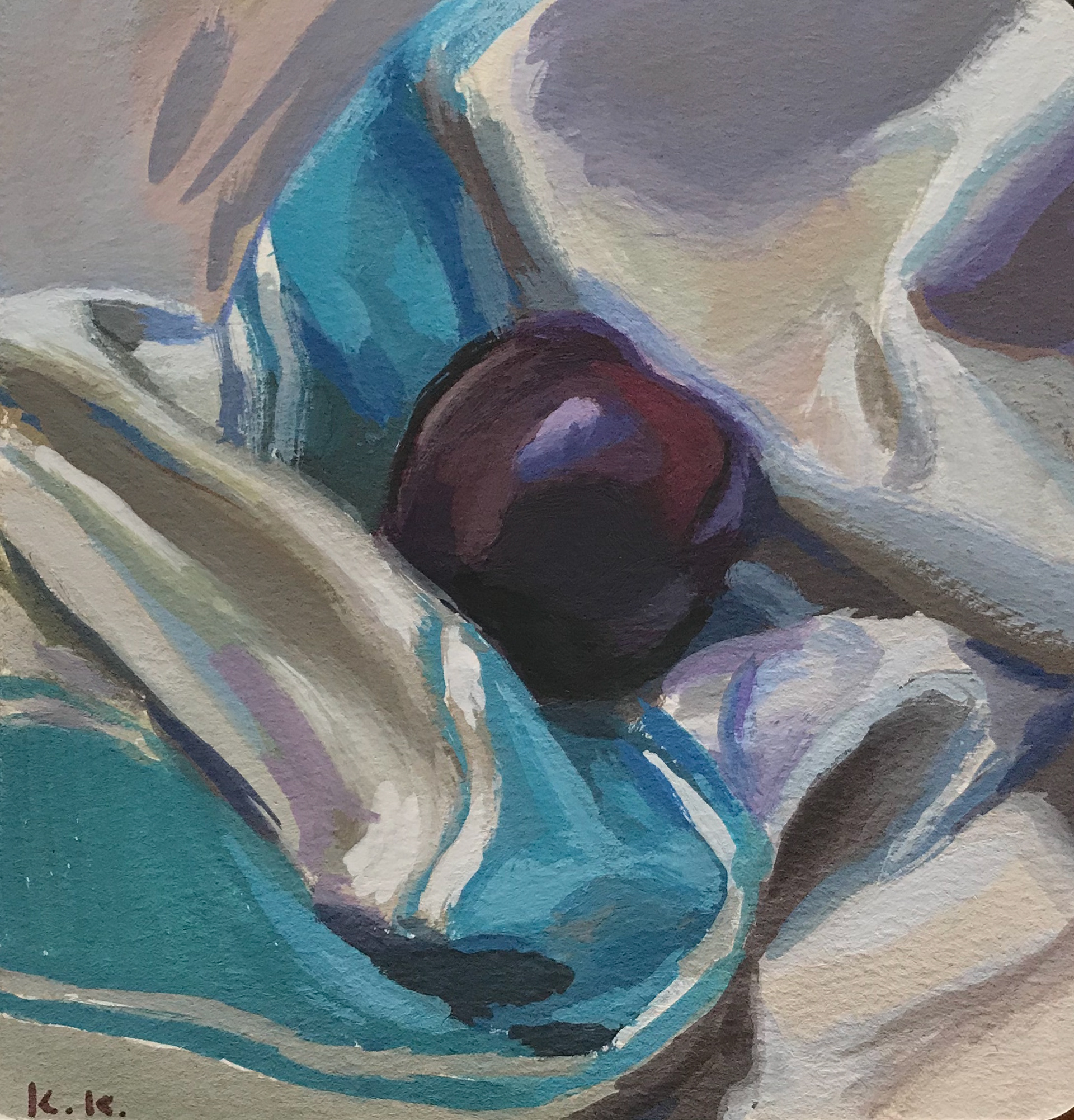 Plum - 5x5 inches