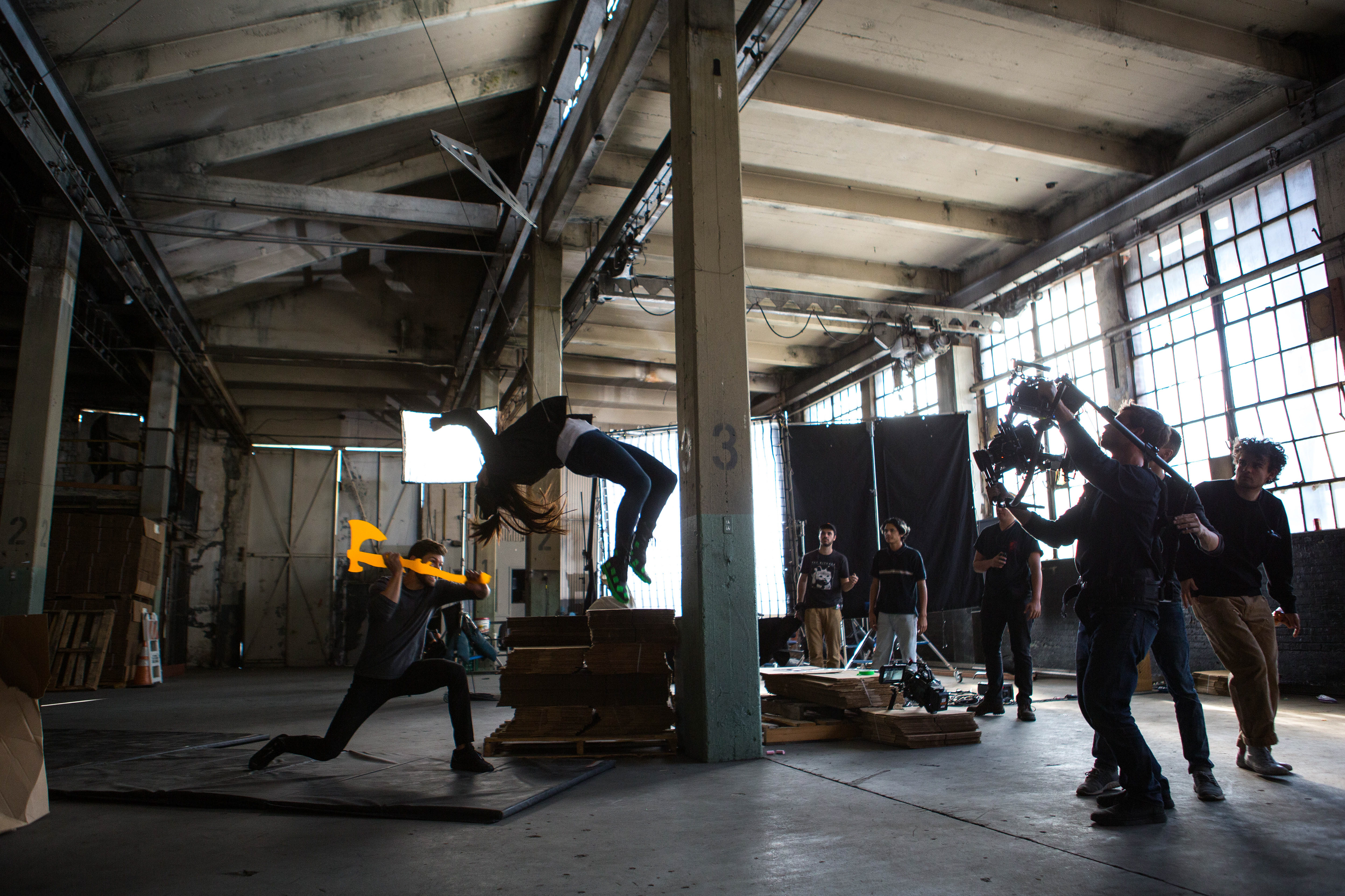Sam Wickert Directing Tiana Webberly stunts