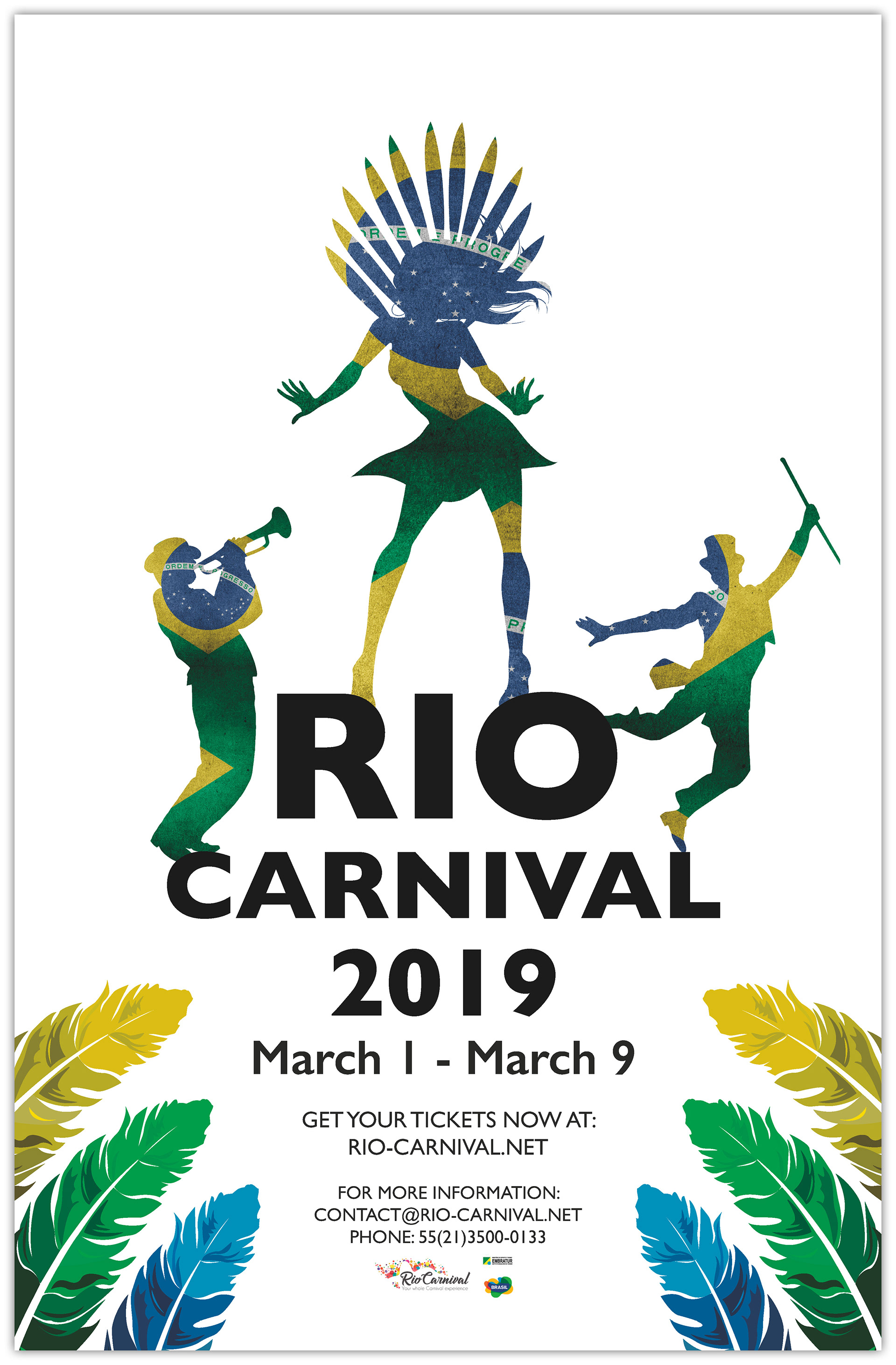 Jonathan Calderon 19 Rio Carnival Poster