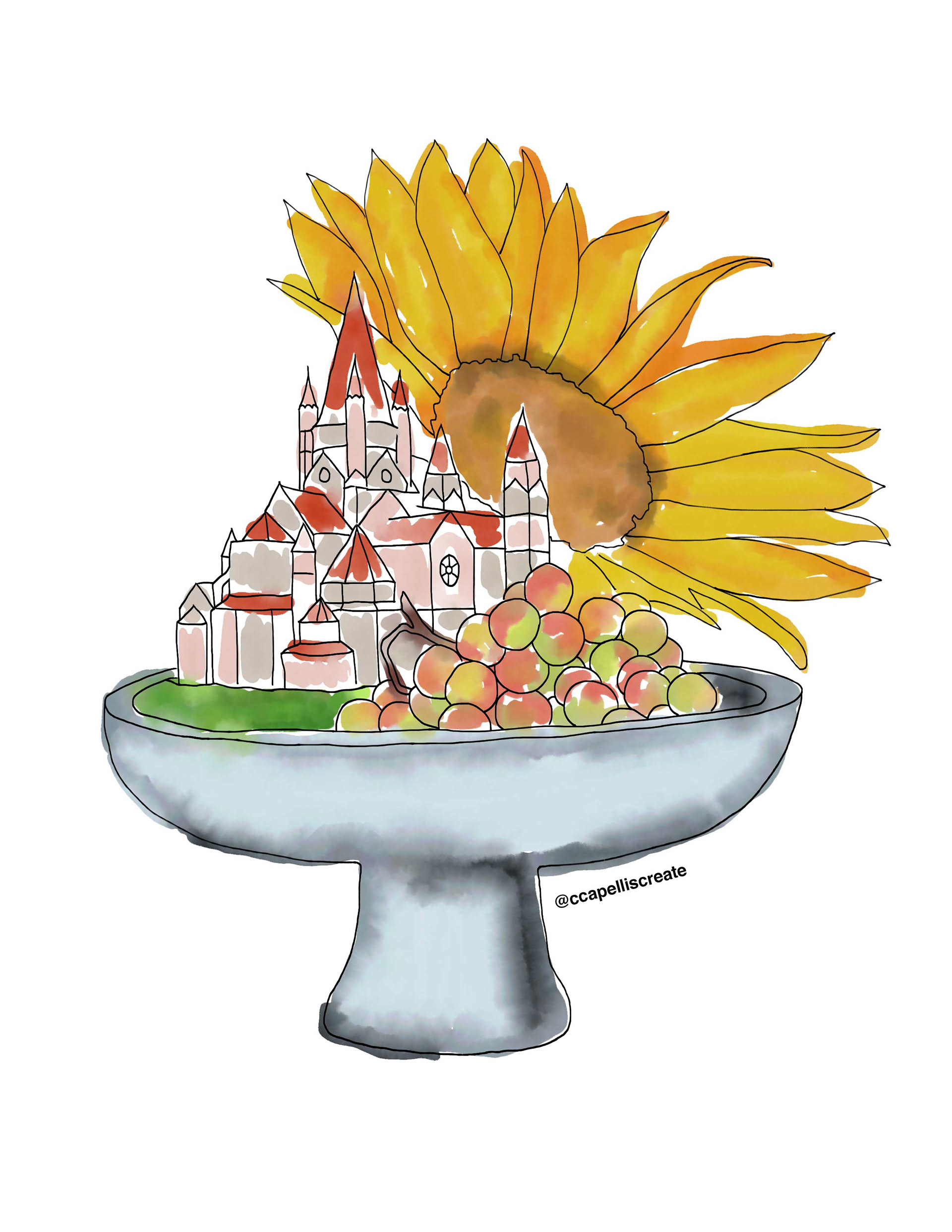 October 21 - Vienna, Fruit Bowl, Sunflower