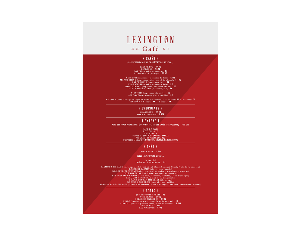 Zach Frey Lexington Cafe Branding Menu Design Zach Frey Lexington Cafe Branding Menu Design