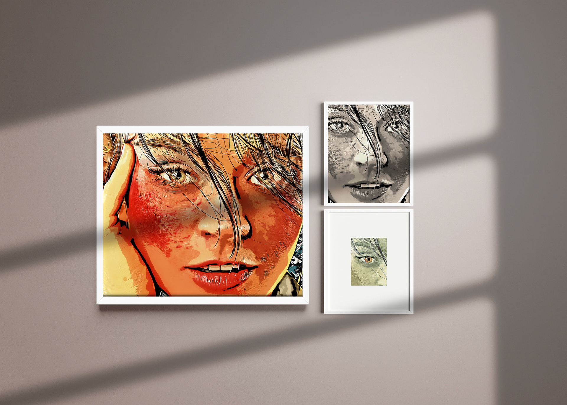 Tableau pop art femme