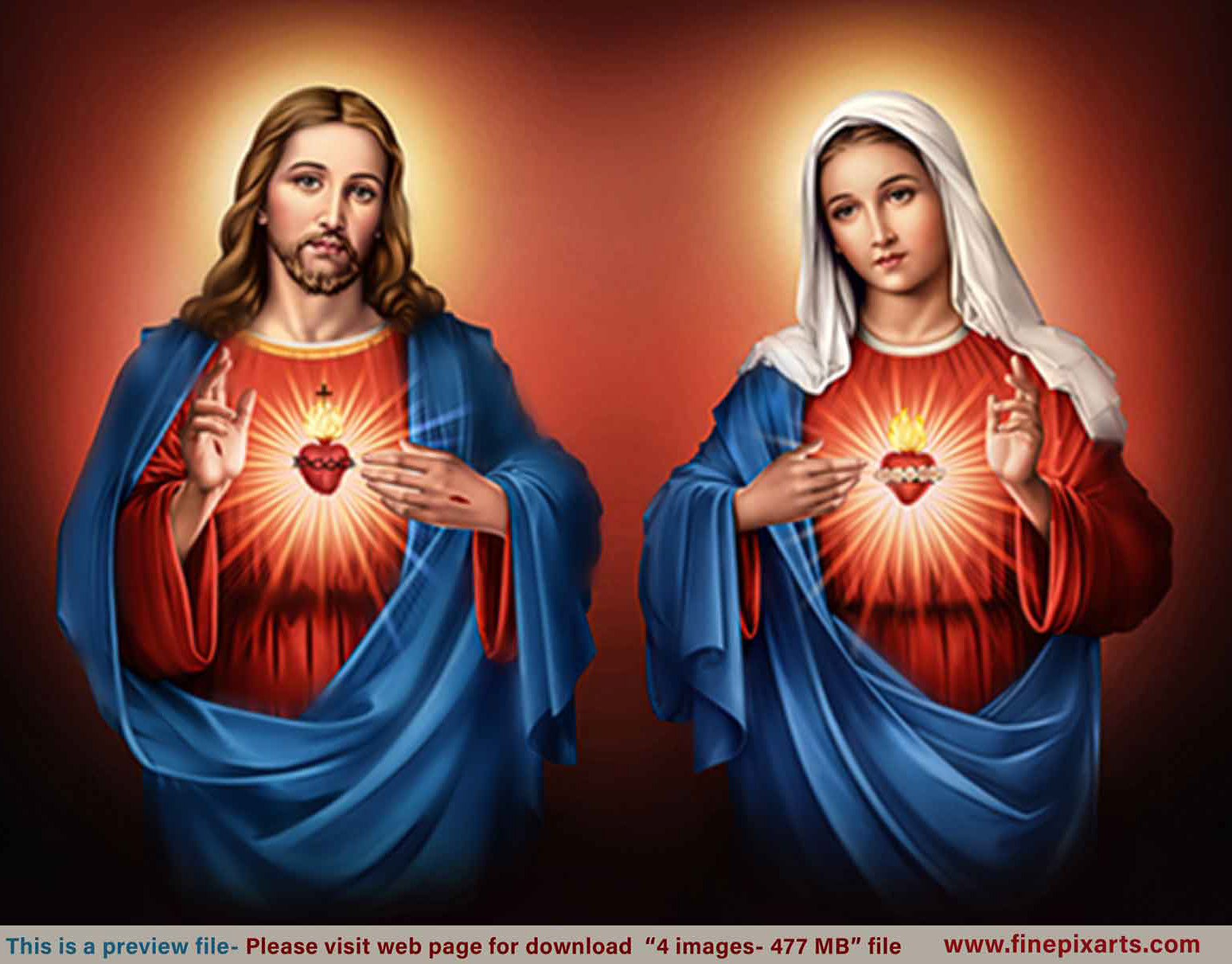 What is the meaning of the Sacred Heart and the Immaculate Heart?