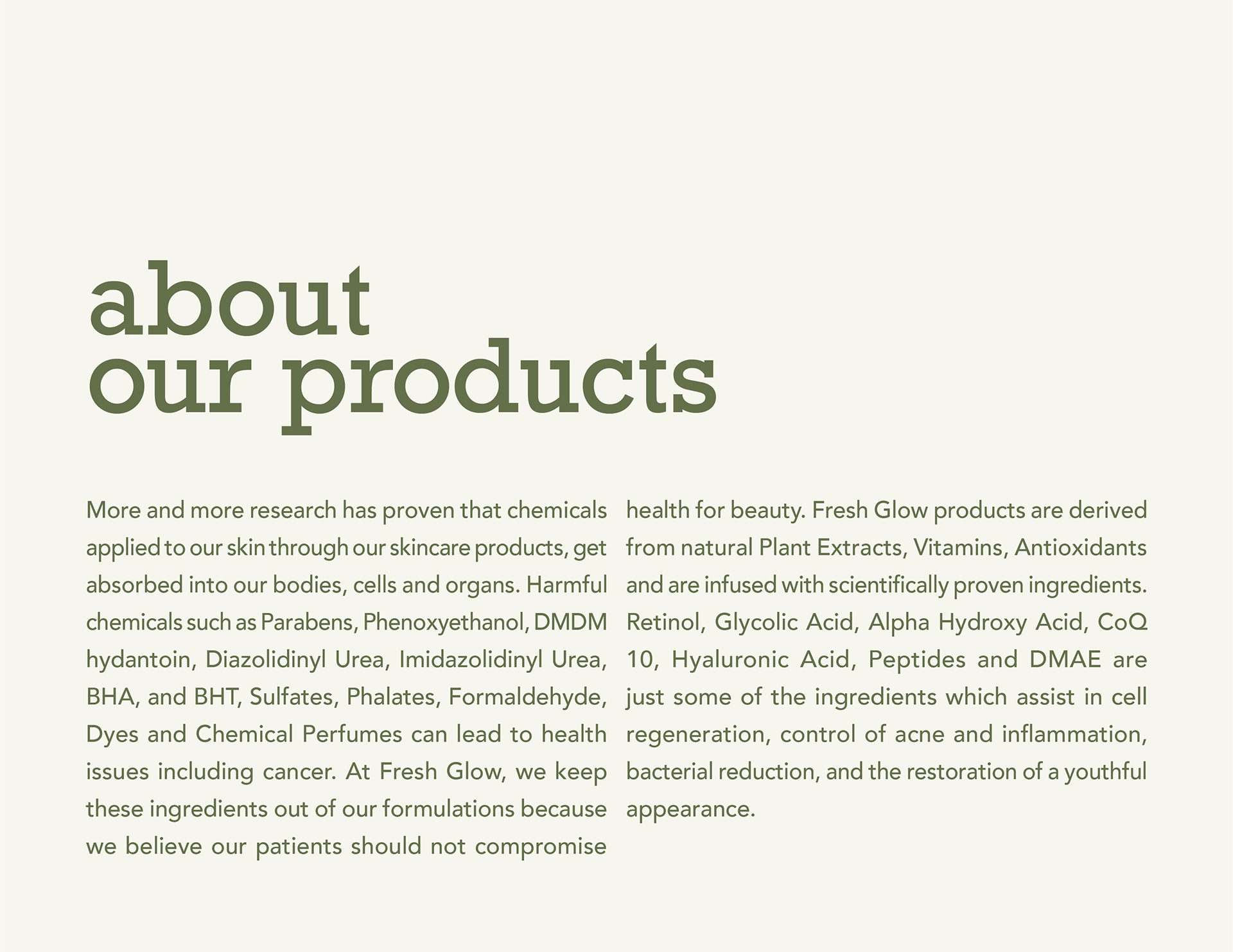 About Our Products