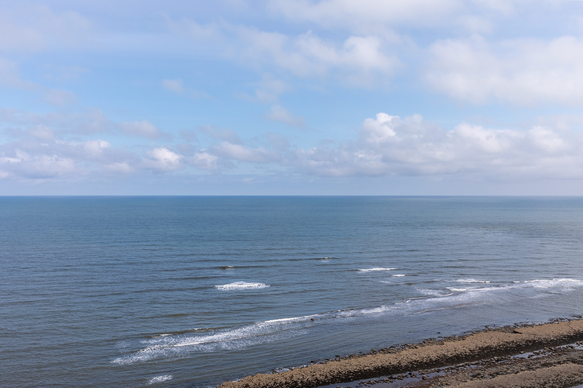 North Sea view, Miller's Nab near Peak Alu Works, Cleveland Way