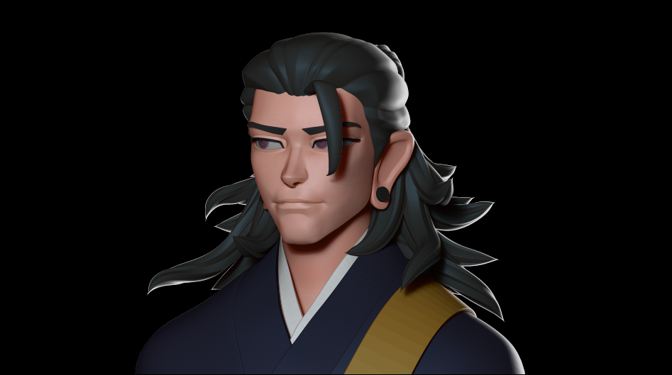 Suguru Geto from Jujutsu Kaisen. Made in ZBrush.