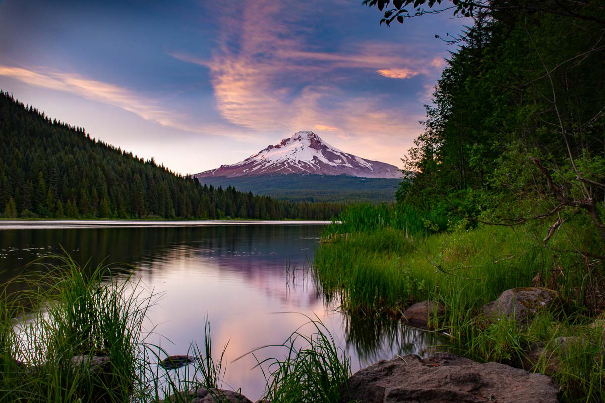 Trillium Lake-sunset