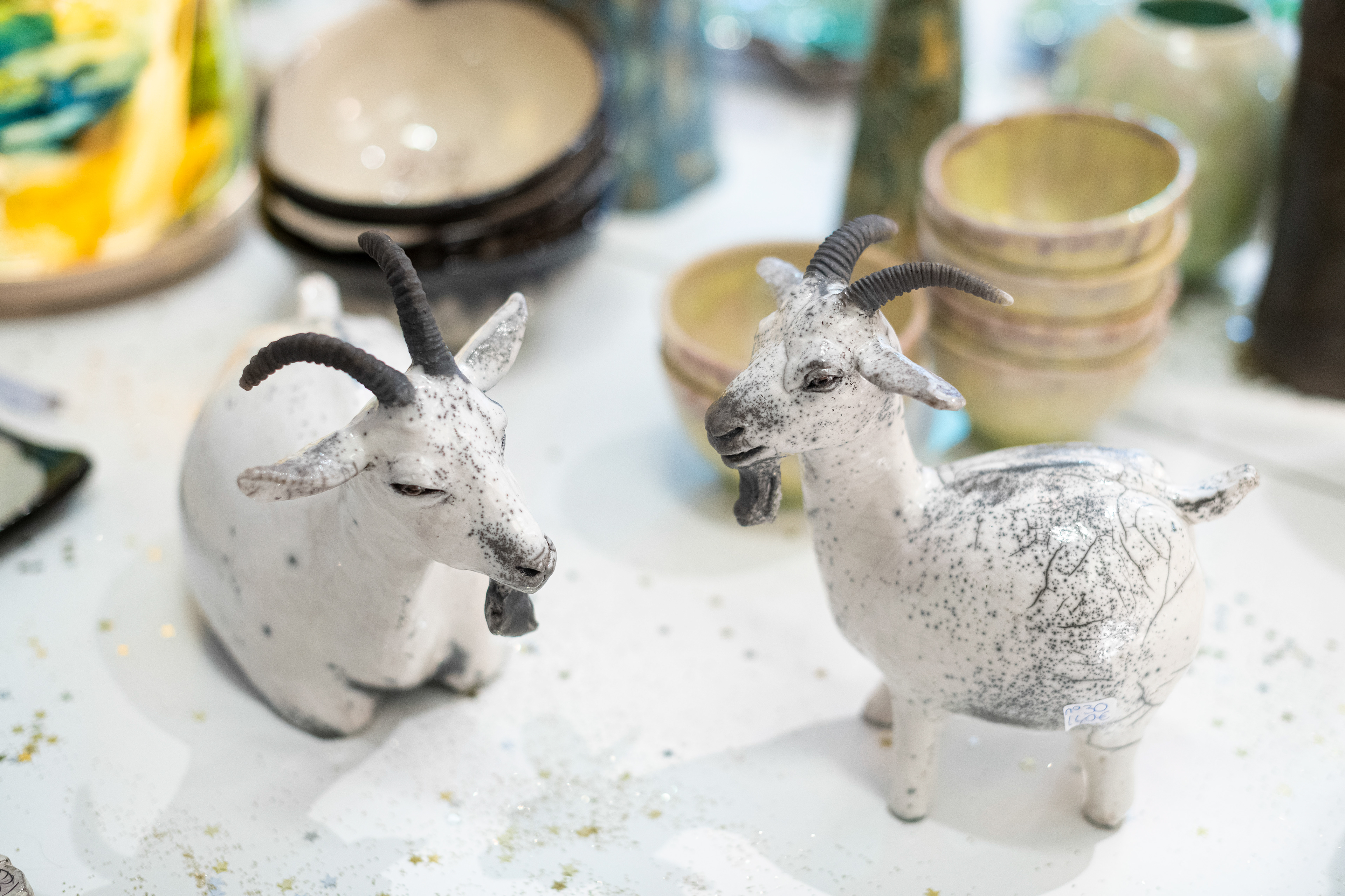 Chèvres en Raku - 140€ et 160€
