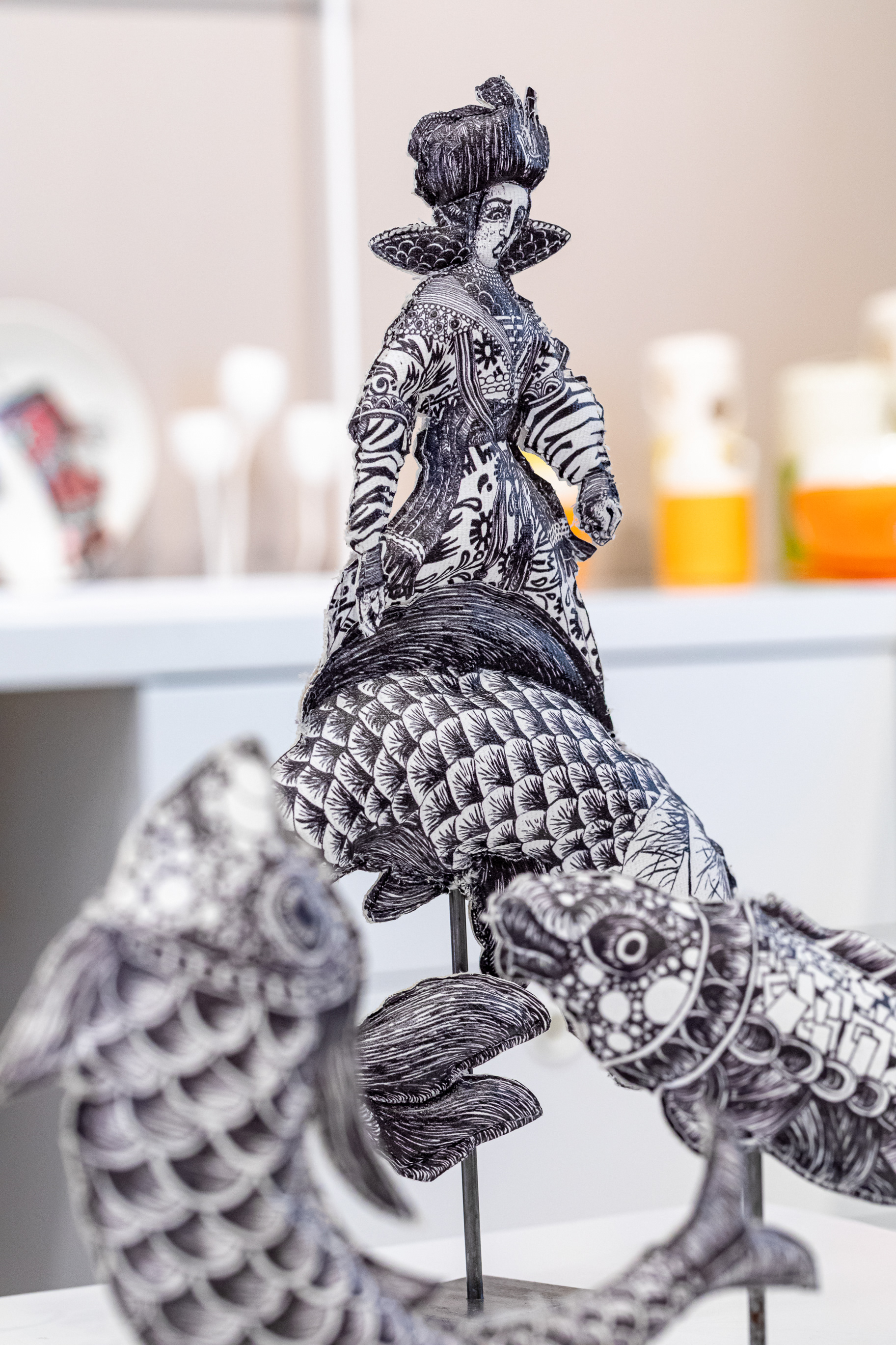Prince sur poisson en textile - 50 €