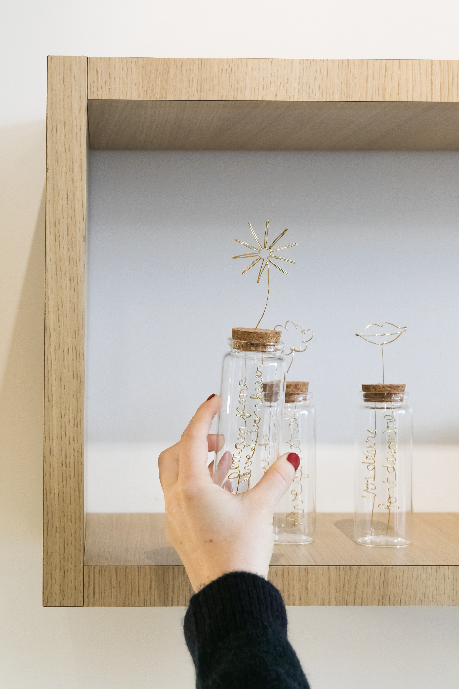 Flacons ELIX'AIR métal, bois, verre - 90€