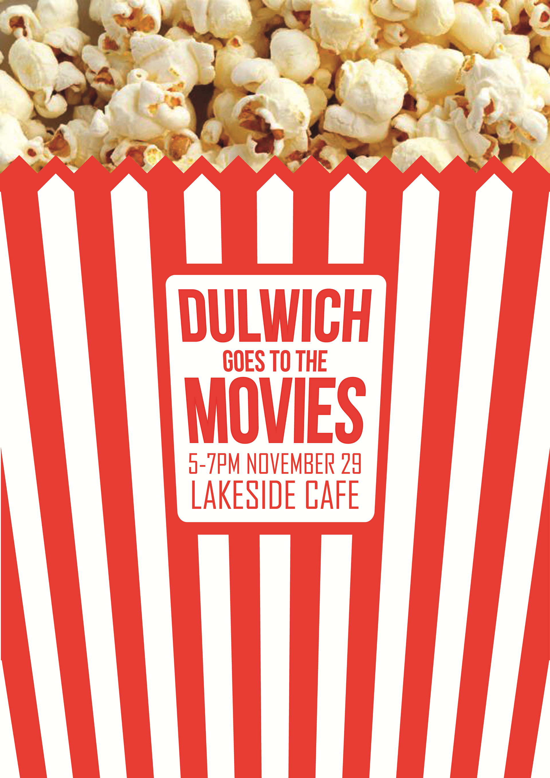 A poster that advertises my high school's movie night.