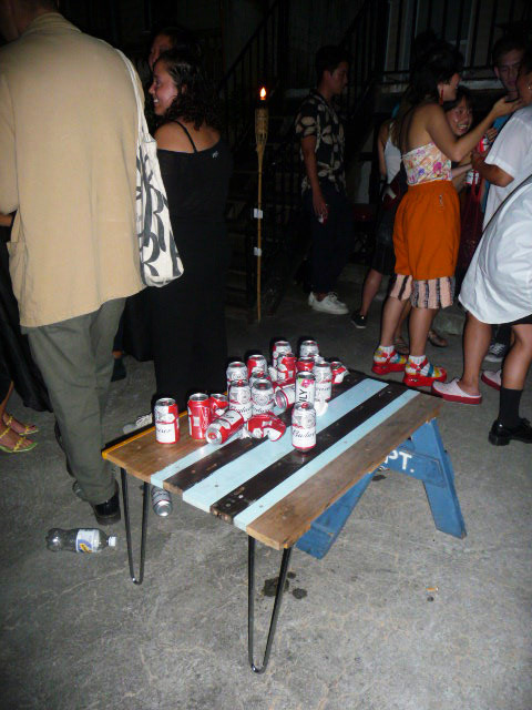Budweisers On Elevated Surface