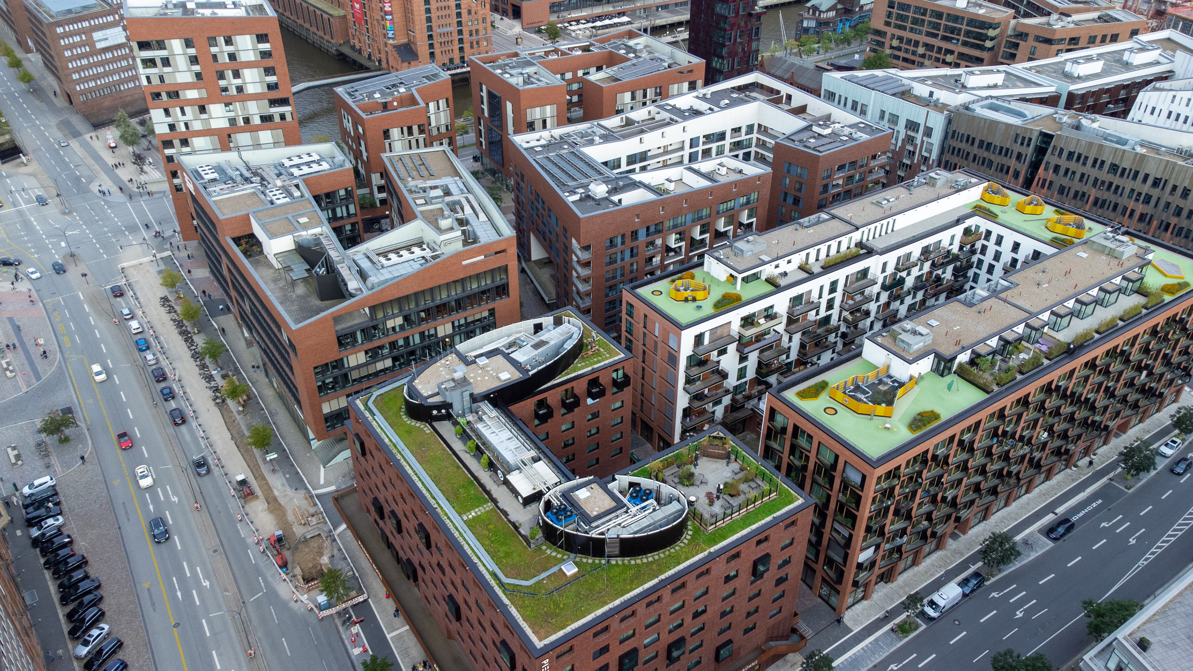 Überseeboulevard von oben