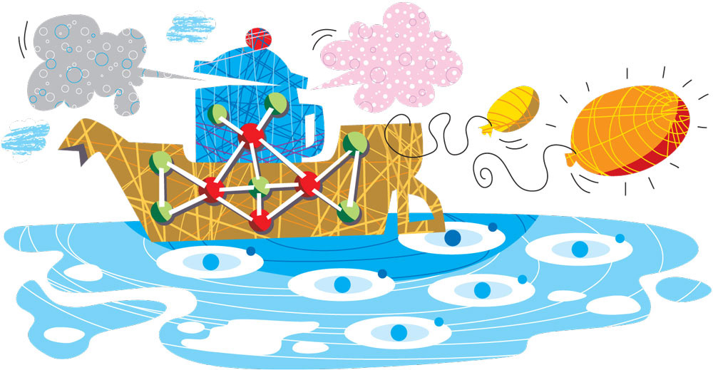 ilustración para libros de texto 