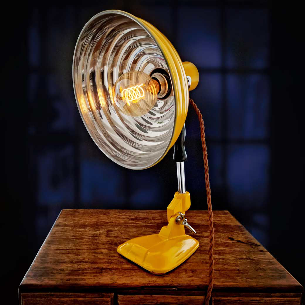 Upcycled Rare Vintage 1950s Pifco Heat Lamp Desk/Table Lamp