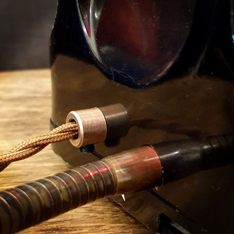 High quality antique style metal fittings with vintage braided cable