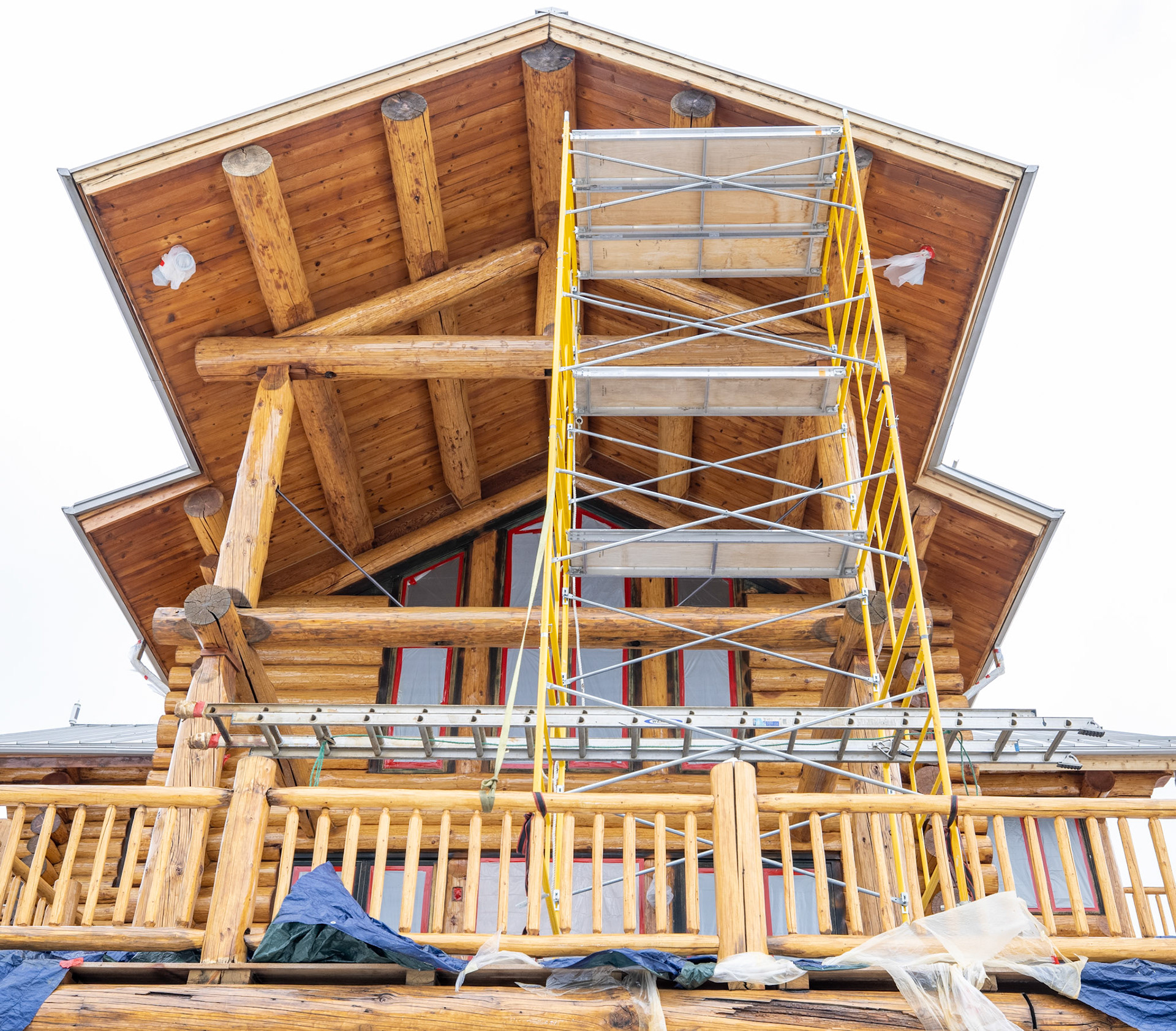 chinking log home