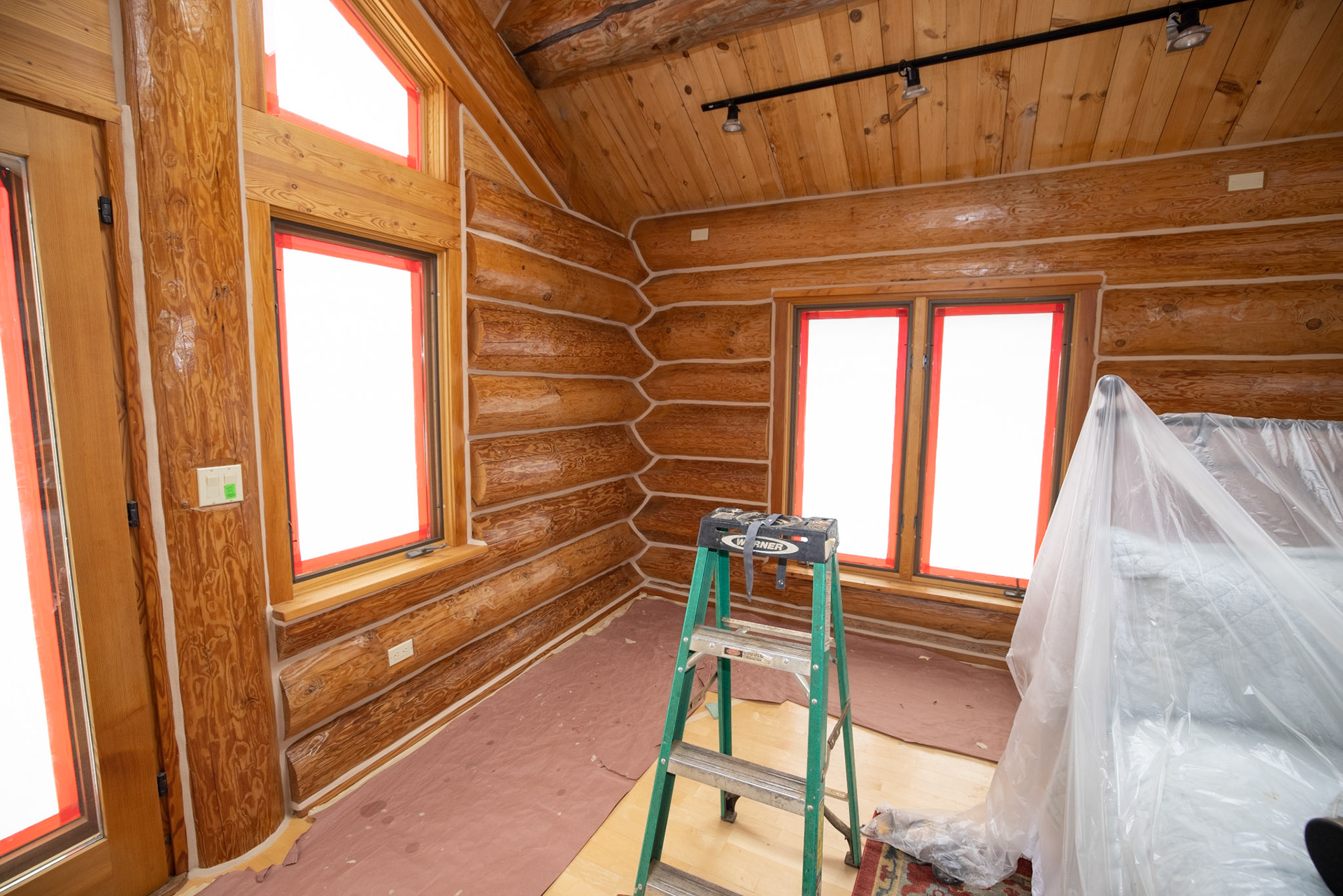 interior log home maintenance