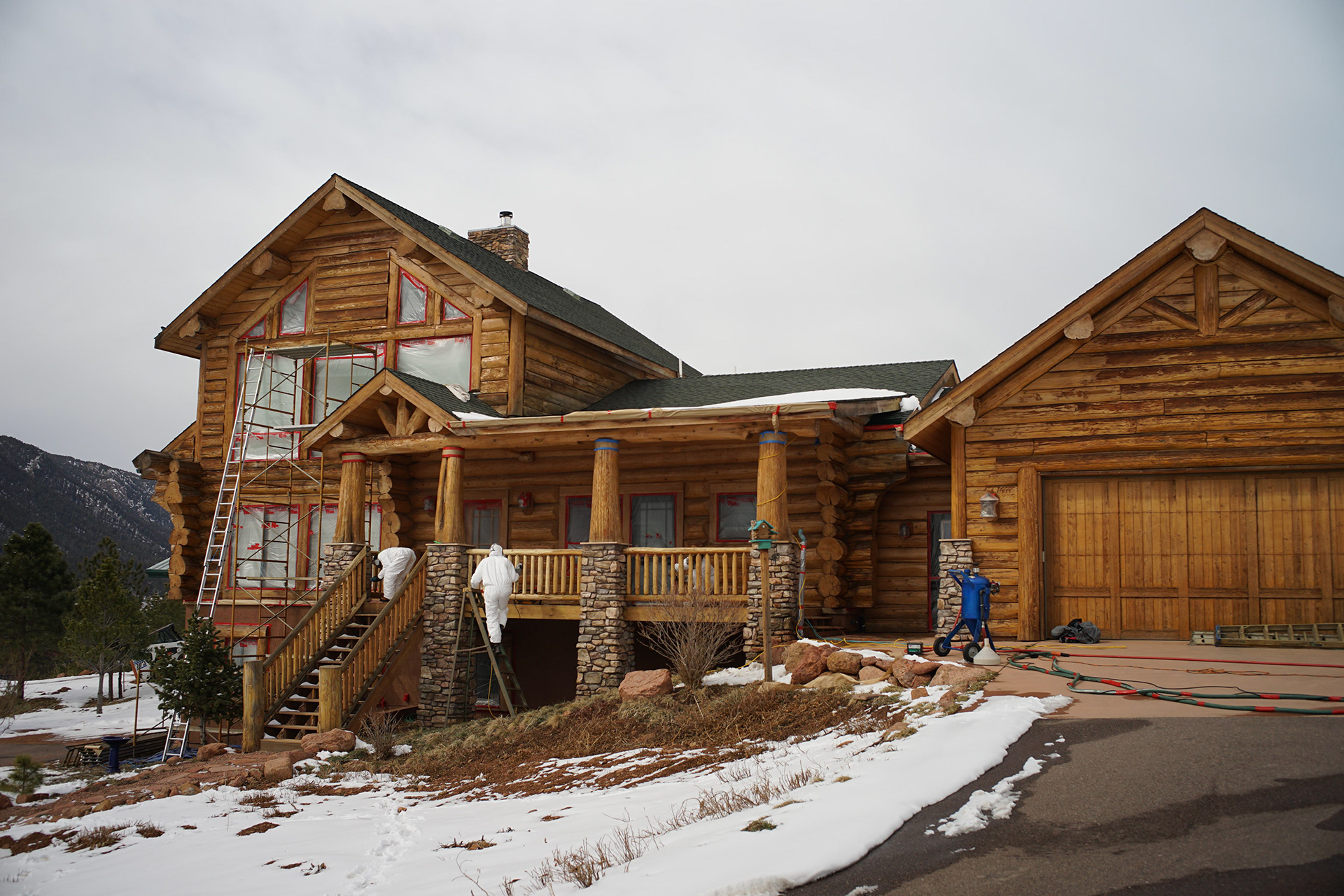 Log Home Restoration Colorado Colorado Springs Log Home Maintenance