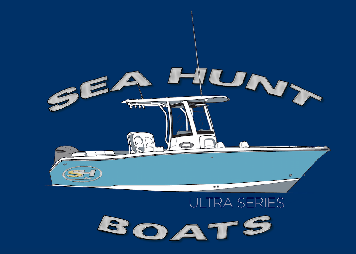 Haze Design Sea Hunt Custom Technical Boat Illustrations
